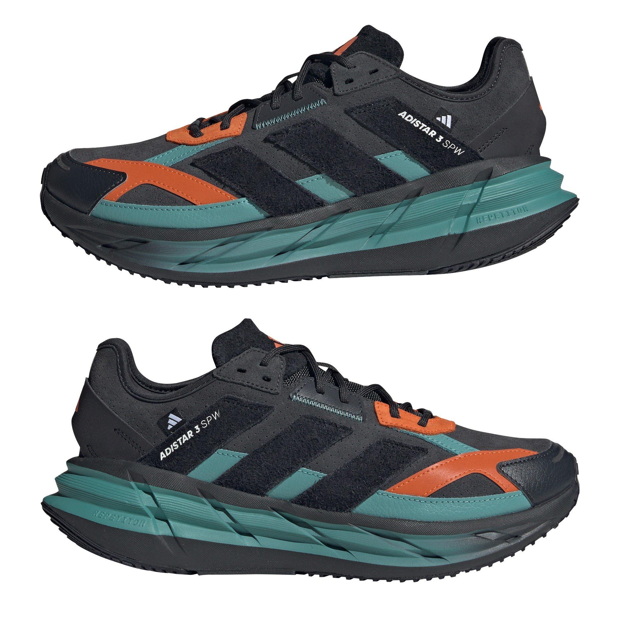Carbon/Blk/Ora - adidas - Adistar 3 Sportswear Shoes Mens - 9