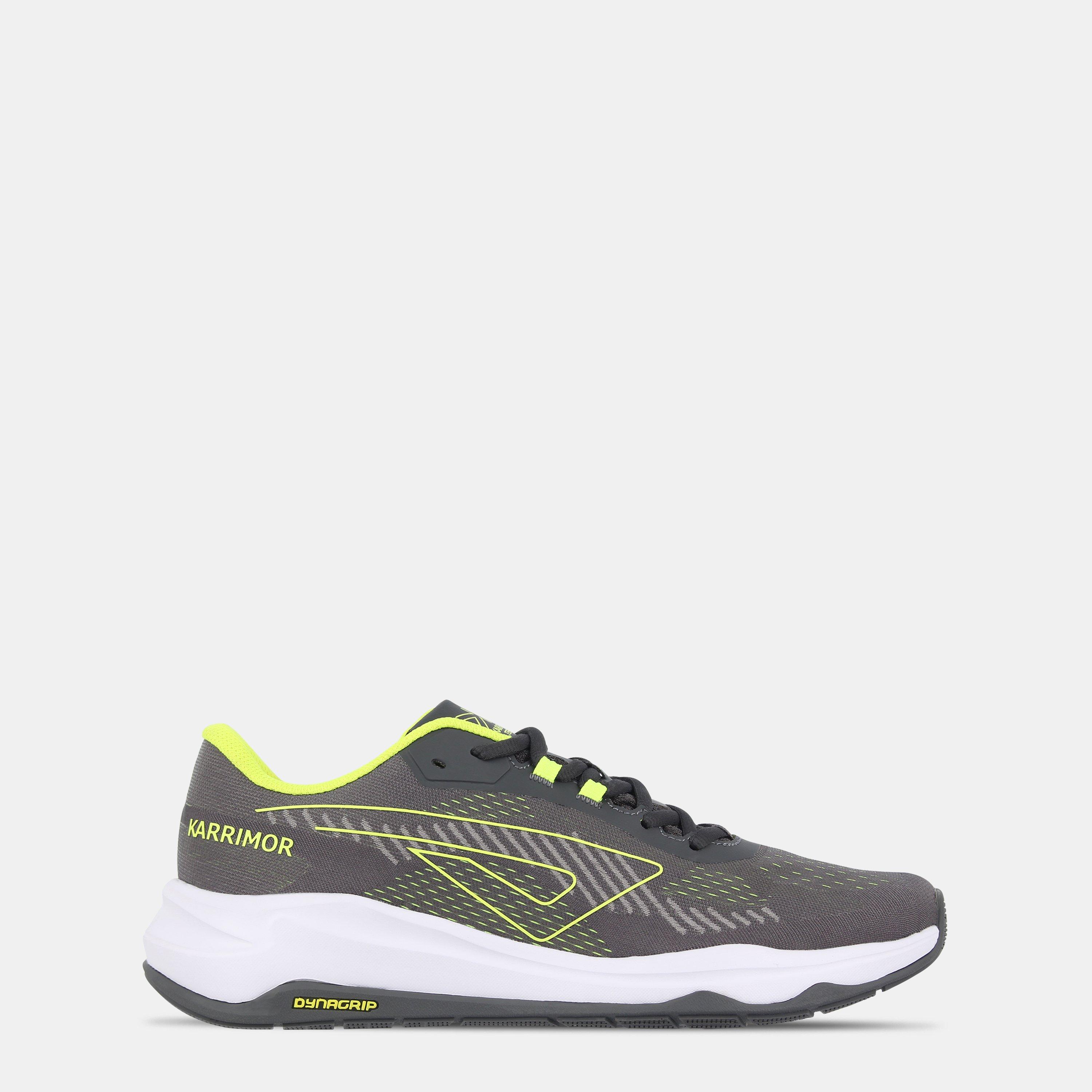 Karrimor Men's Tempo Running Trainers - Grey/Lime - 8.5 (42.5)
