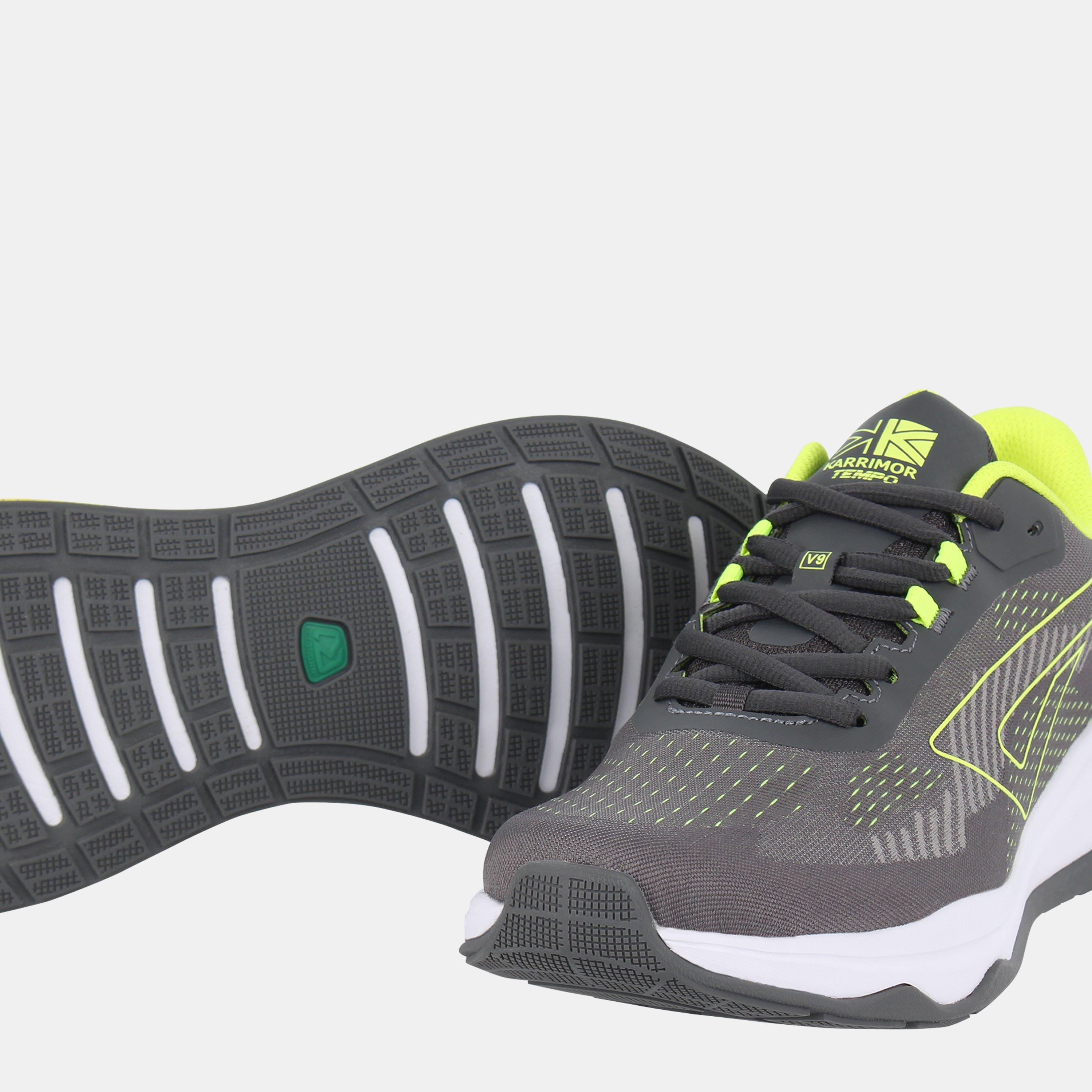 Grey/Lime - Karrimor - Tempo Running Trainers Mens - 3