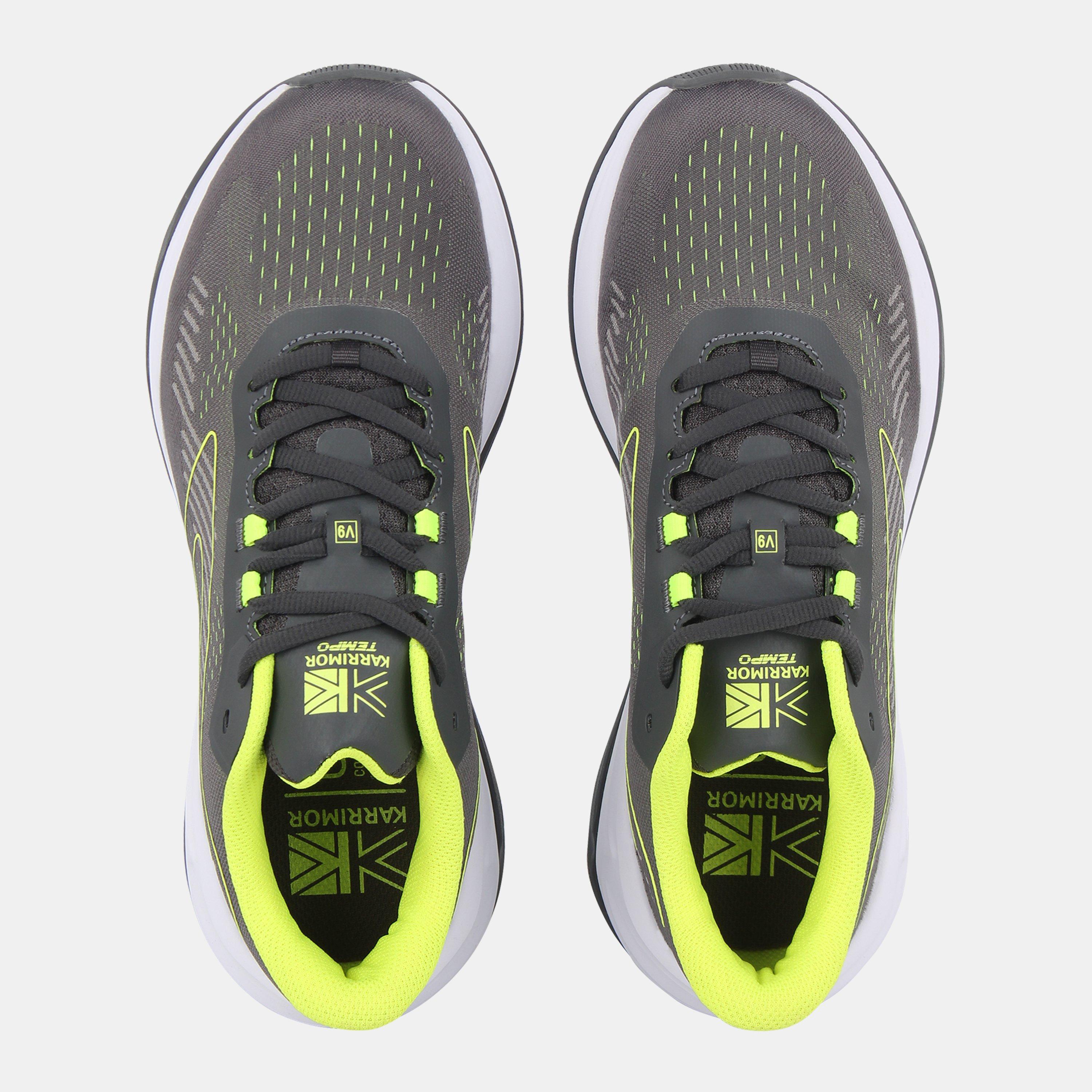 Grey/Lime - Karrimor - Tempo Running Trainers Mens - 4