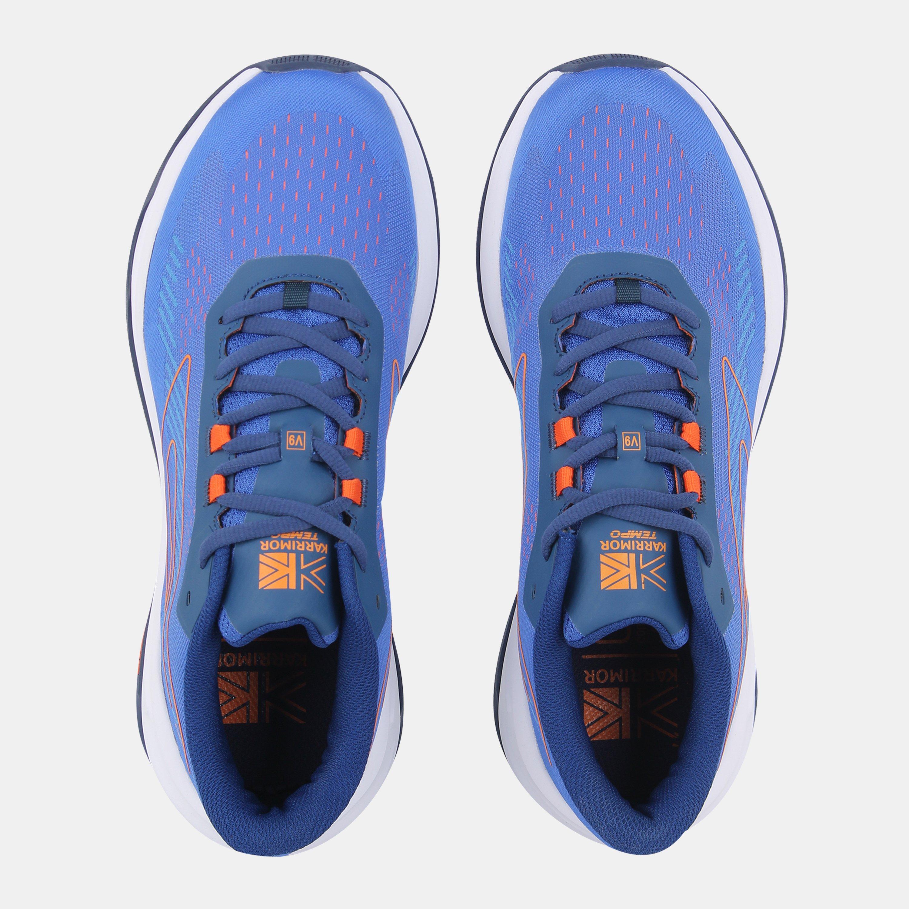 Blu/Arancione - Karrimor - Tempo Running Trainers Mens - 4