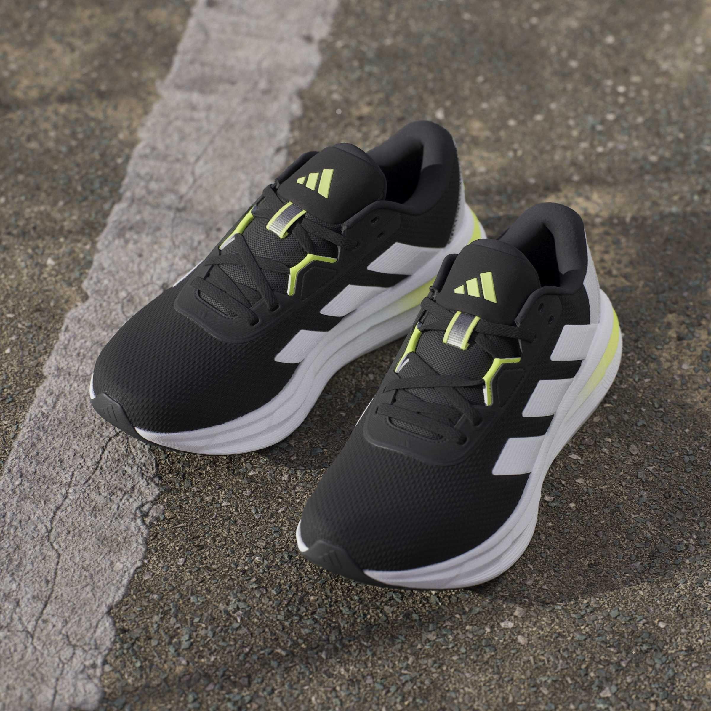Sort/Hvid/Limegrøn - adidas - Galaxy 7 Running Shoes Mens - 12