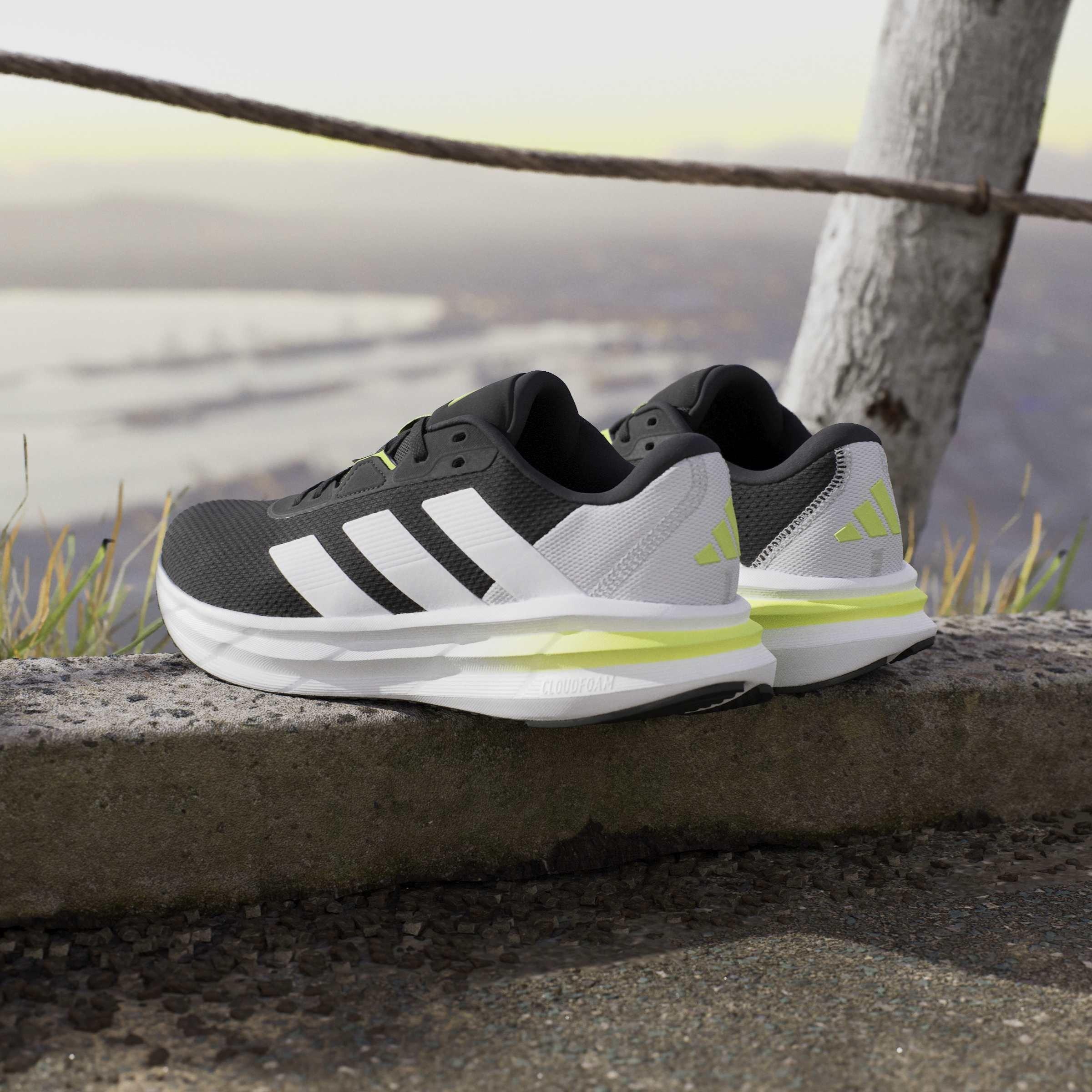 Sort/Hvid/Limegrøn - adidas - Galaxy 7 Running Shoes Mens - 13