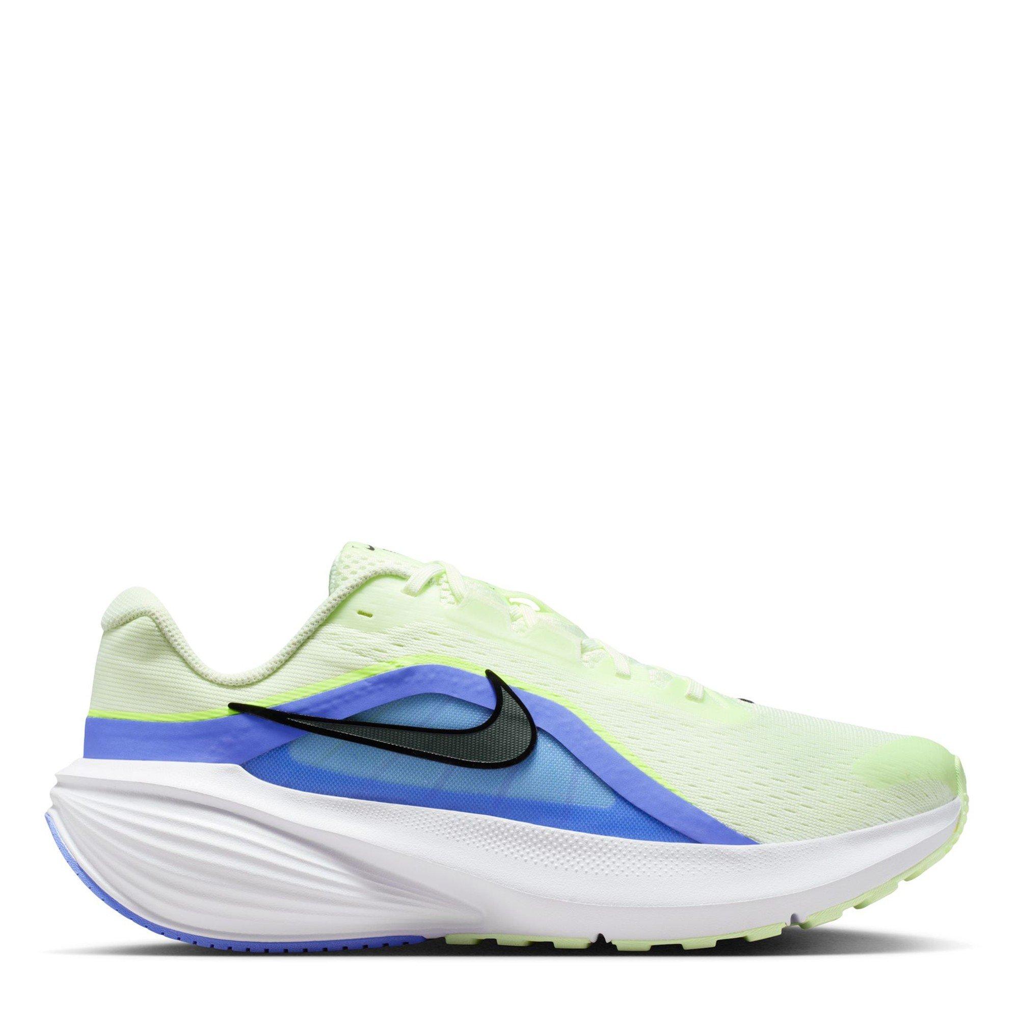 Nike Men's Downshifter 14 Trainers - Wht/Volt/Spruce - 9.5 (44.5)