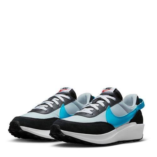 Grey Fog/Blue - Nike - Waffle Debut Mens Shoes - 3
