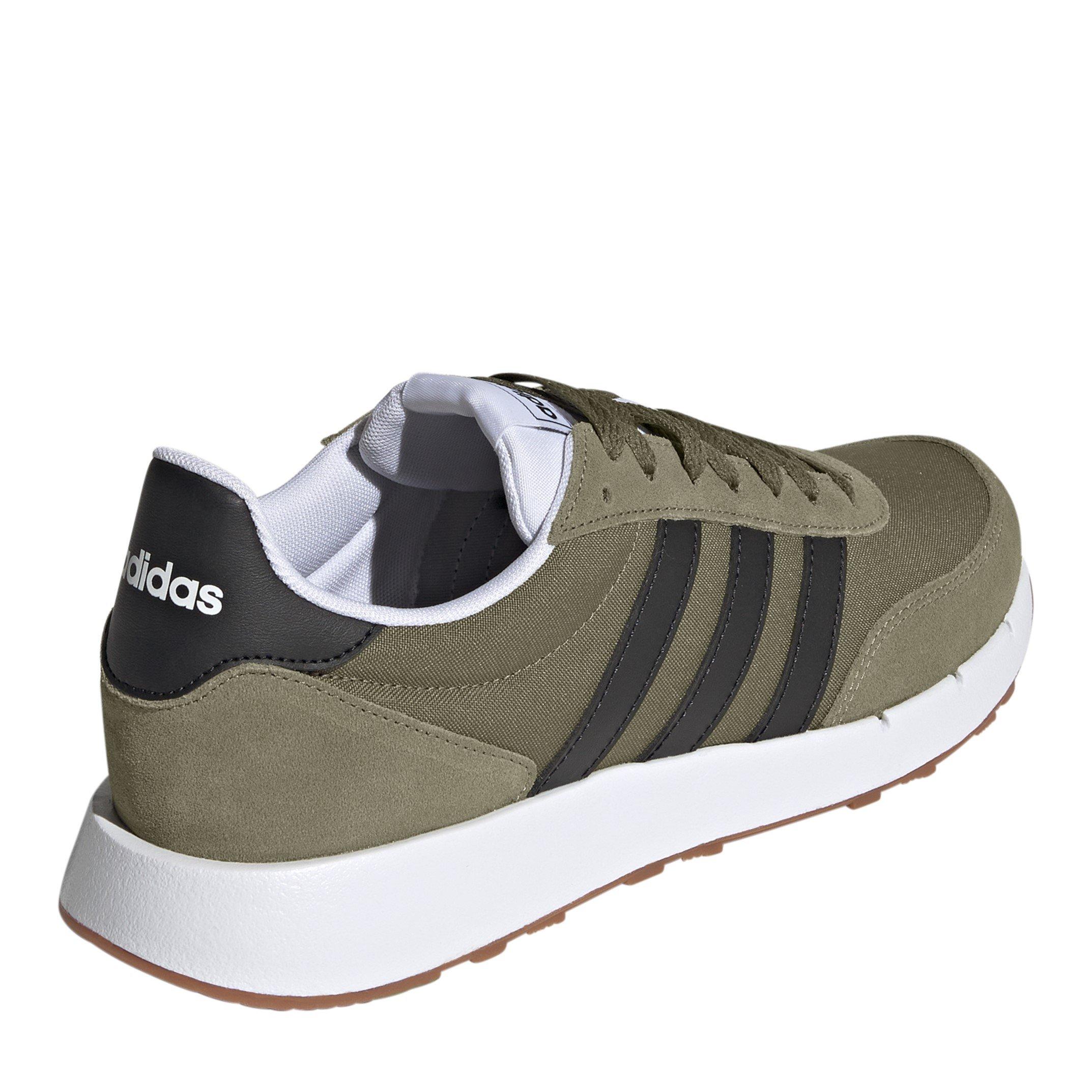 Focus Olive/ Bl - adidas - Run 60s 2.0 Shoes Mens - 4