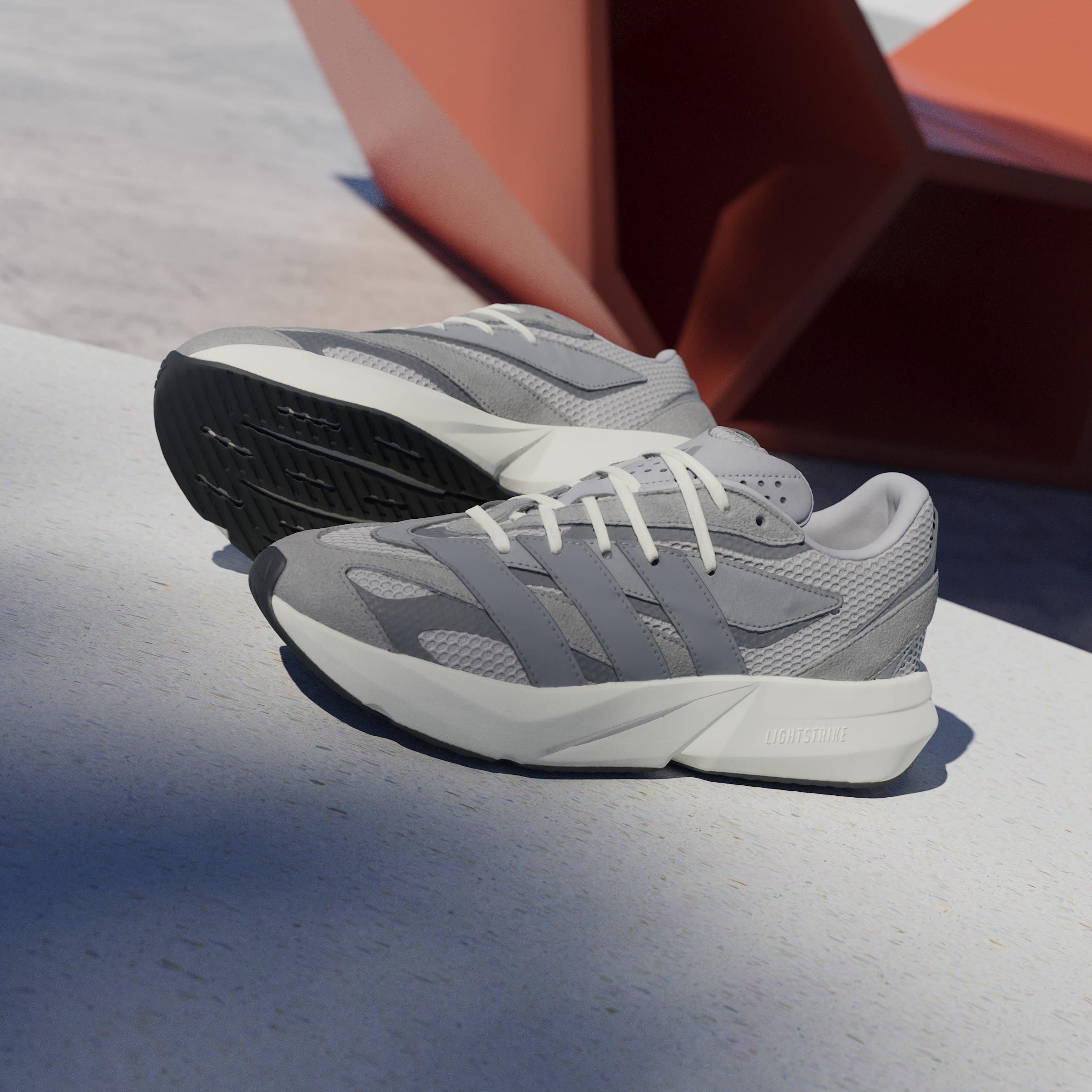 Grey/Iron Met - adidas - Lightblaze Mens Shoes - 10