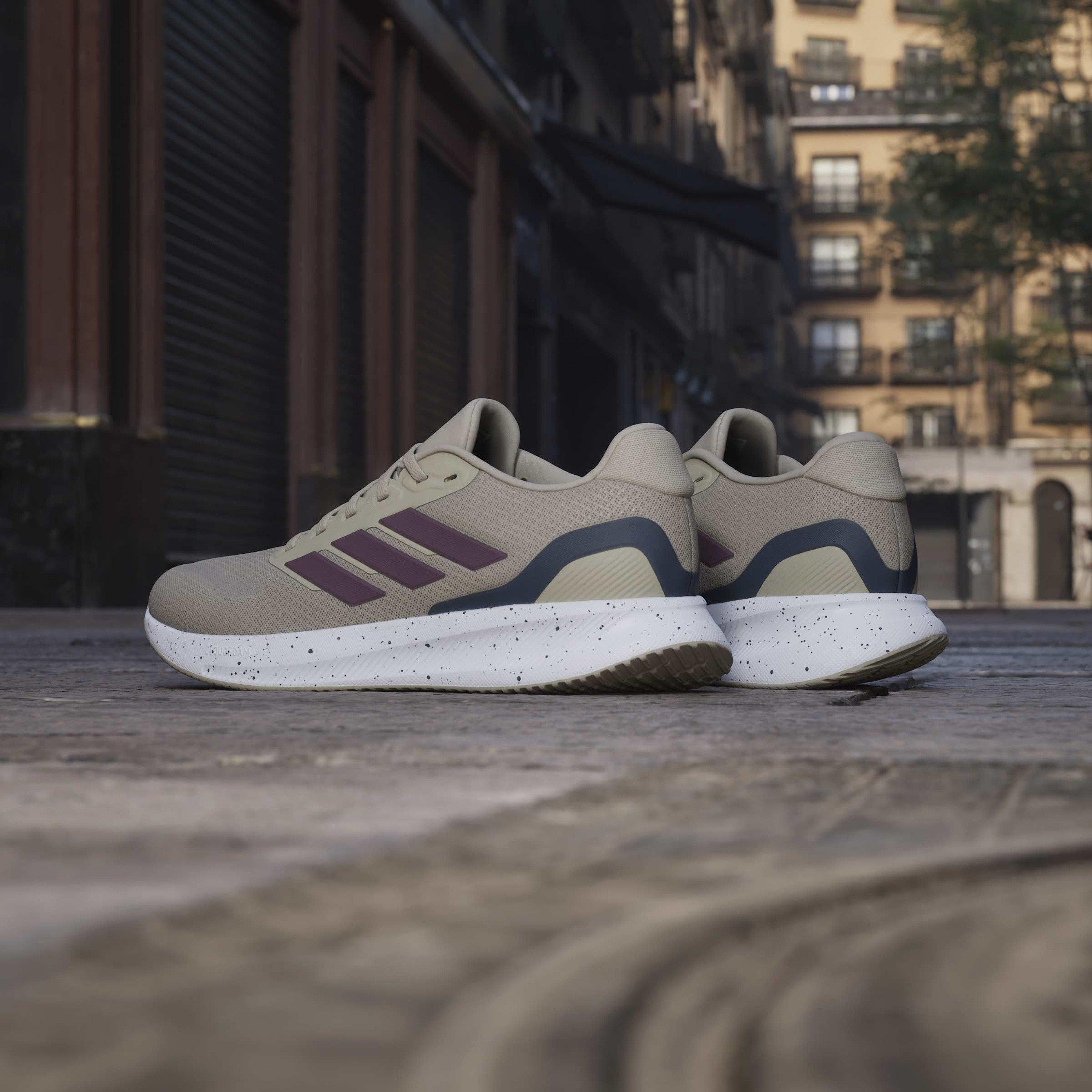Cargo/Maroon - adidas - Runfalcon 5 Mens Running Shoes - 13