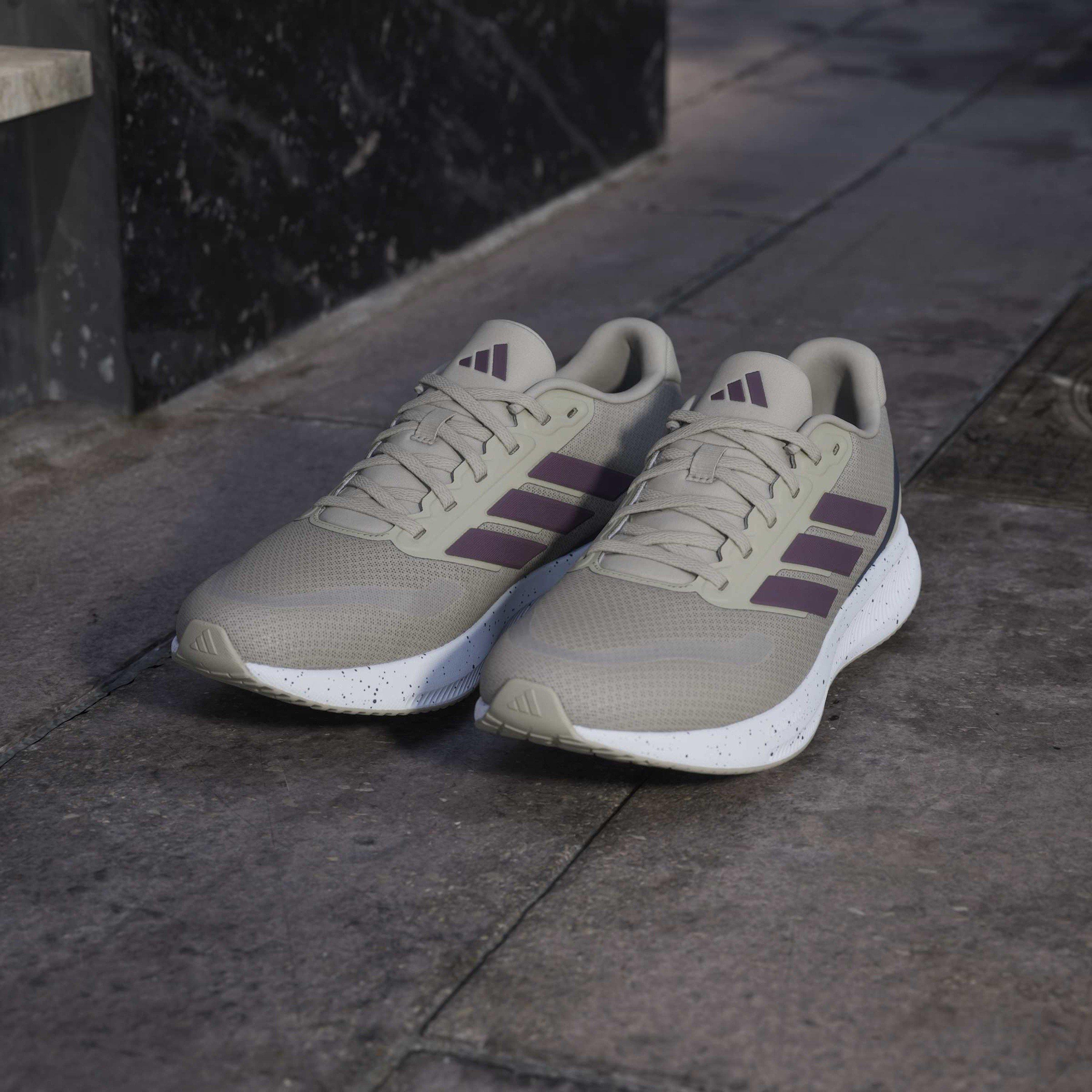 Cargo/Maroon - adidas - Runfalcon 5 Mens Running Shoes - 15