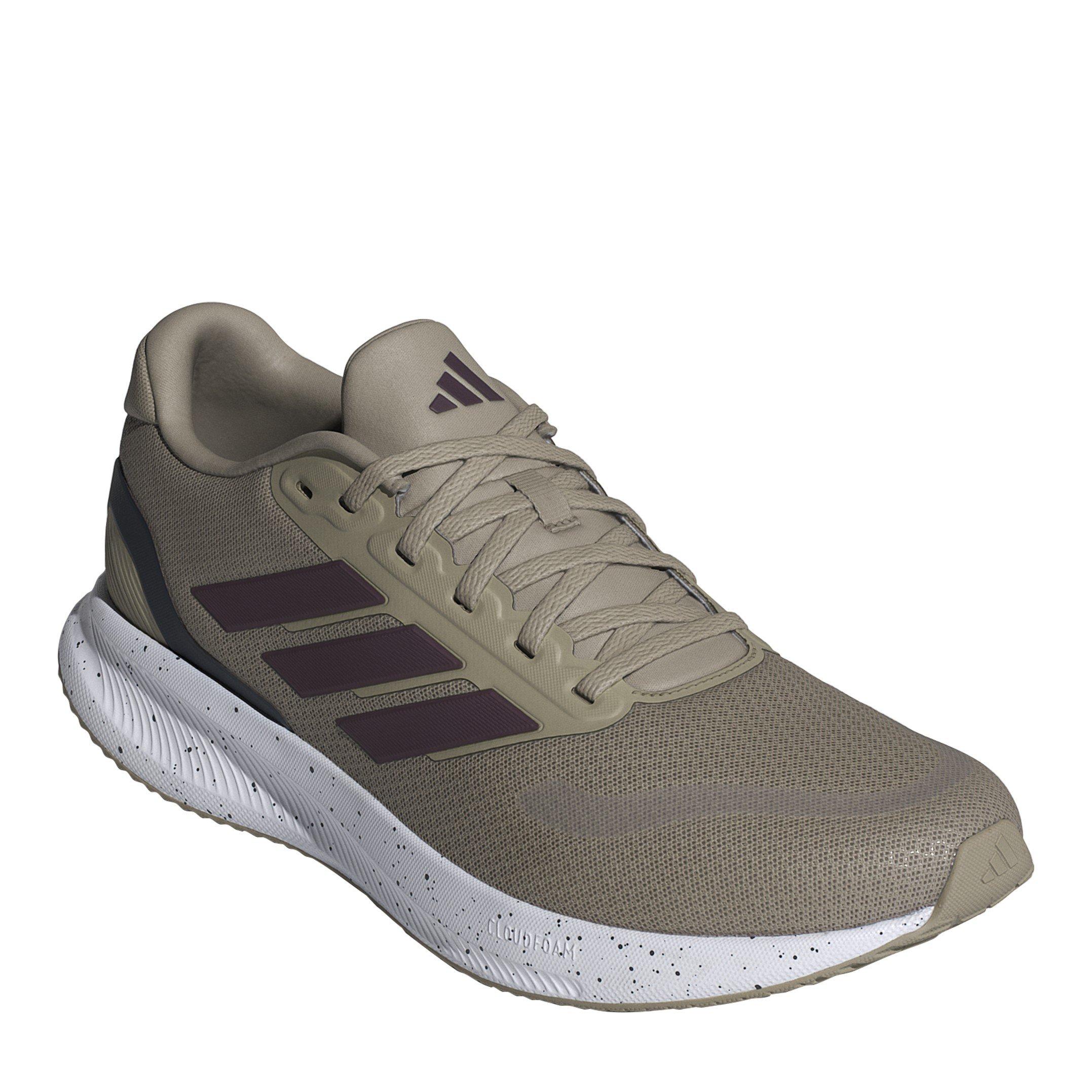 Cargo/Maroon - adidas - Runfalcon 5 Mens Running Shoes - 3