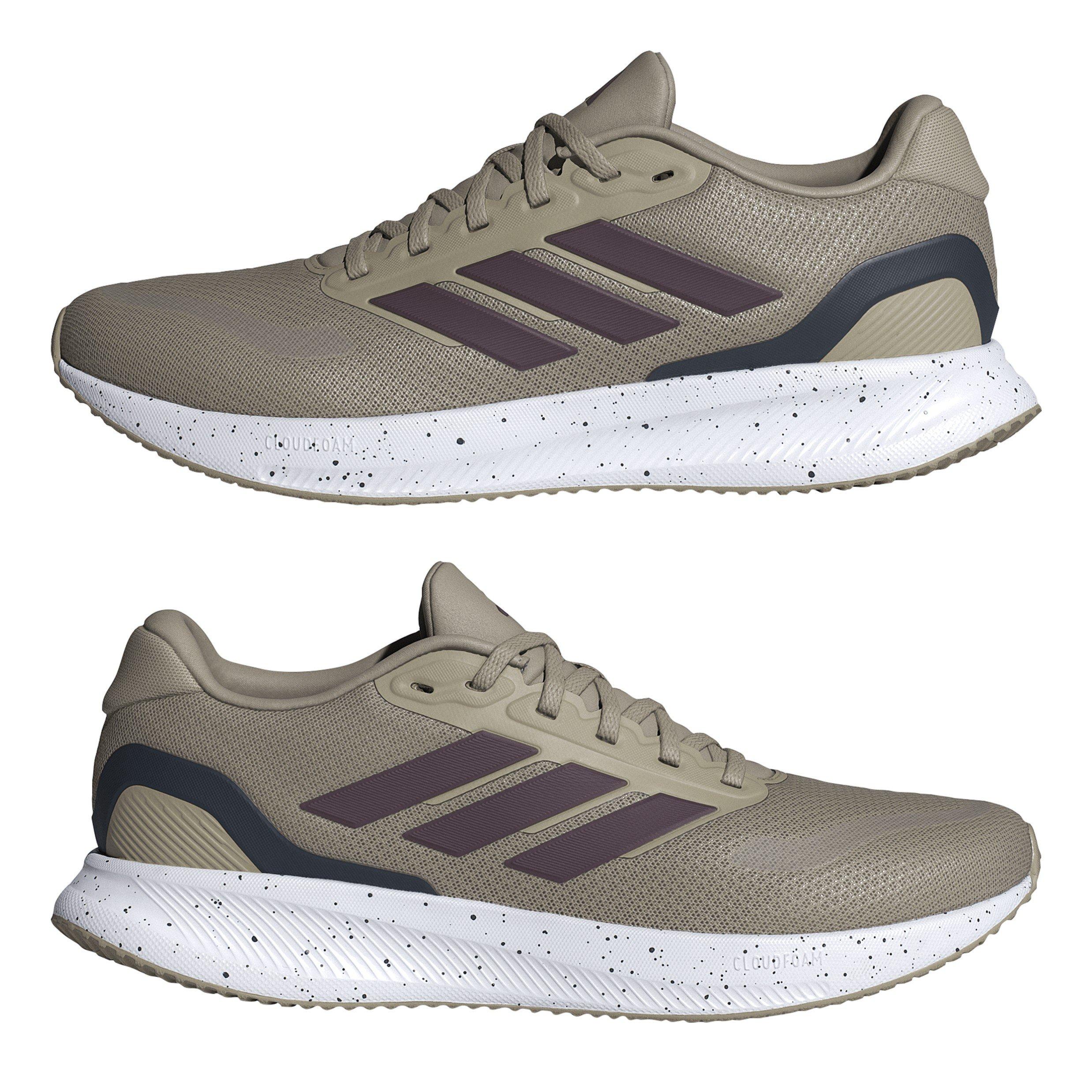 Cargo/Maroon - adidas - Runfalcon 5 Mens Running Shoes - 9