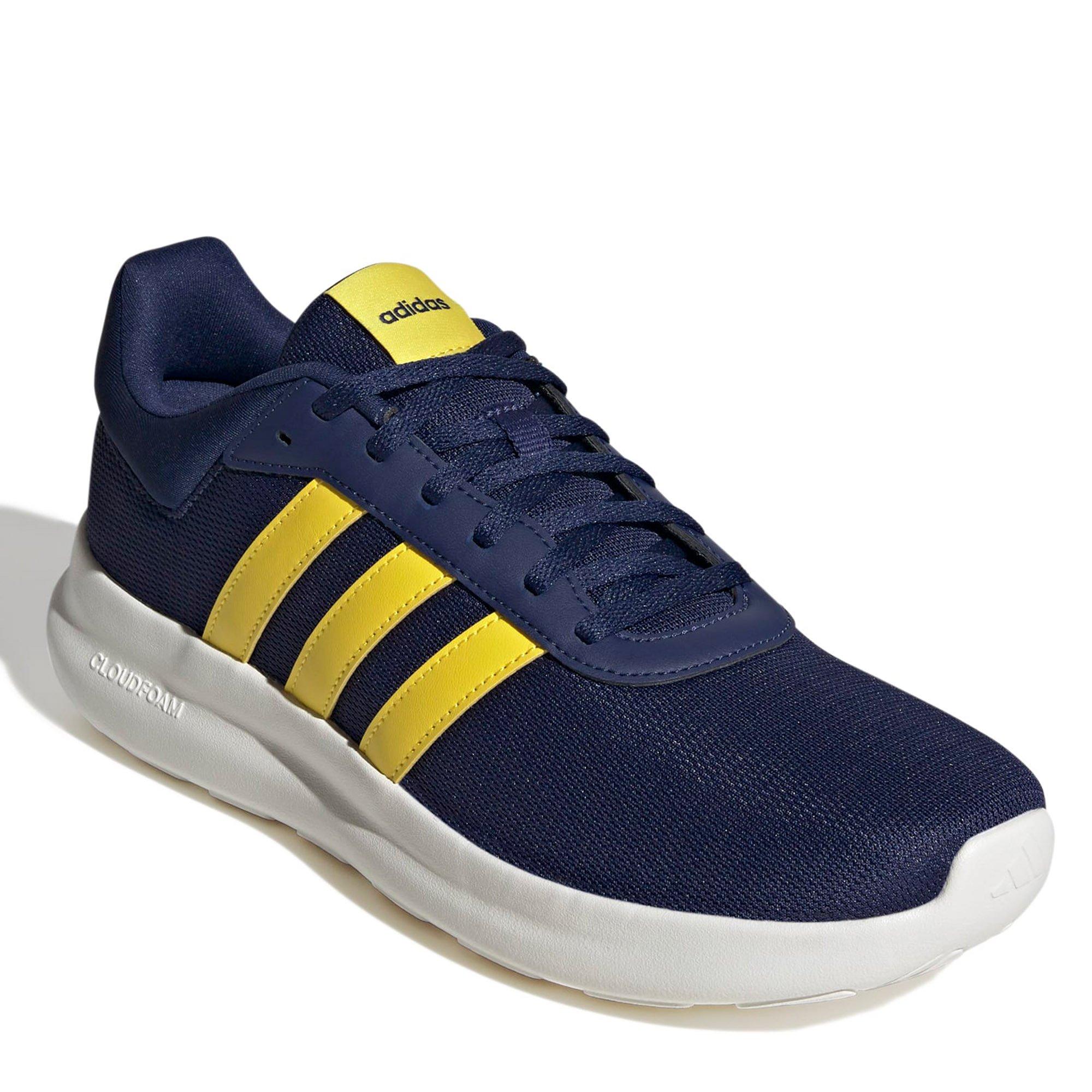Dk Blue/Yel/Wht - adidas - Lite Racer 4.0 Mens Shoes - 5