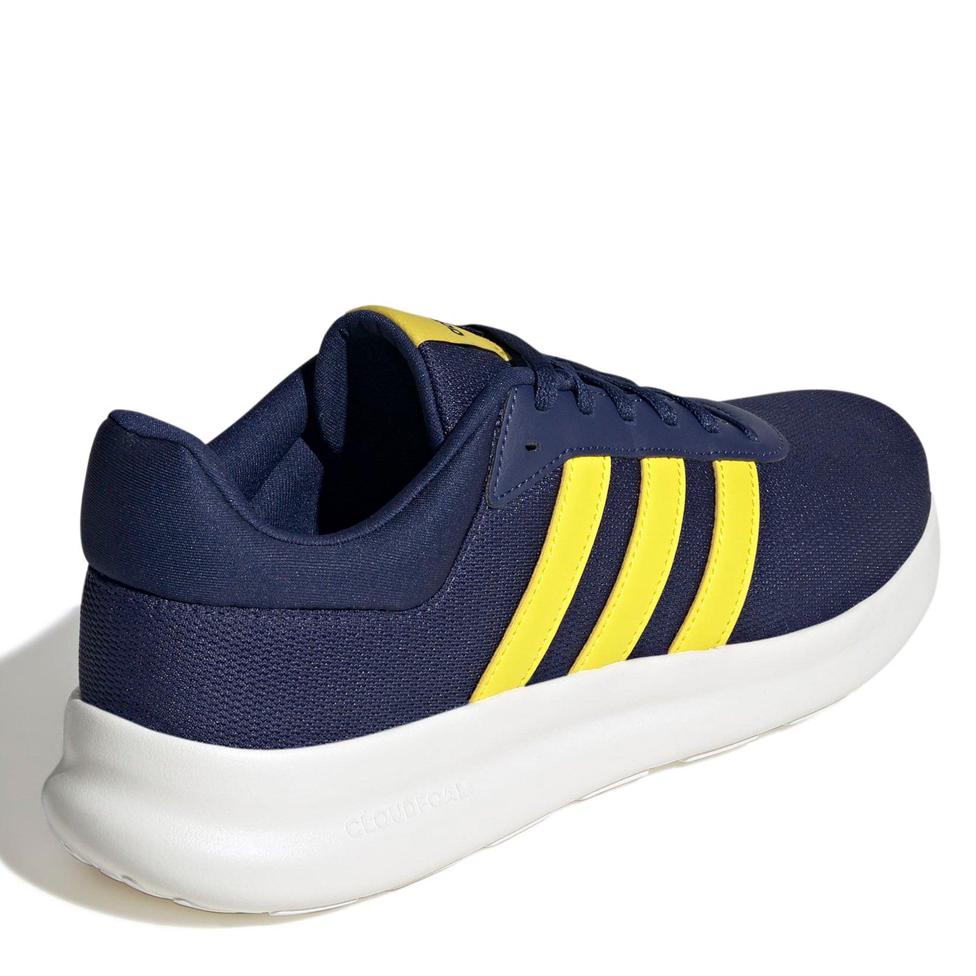 Dk Blue/Yel/Wht - adidas - Lite Racer 4.0 Mens Shoes - 6