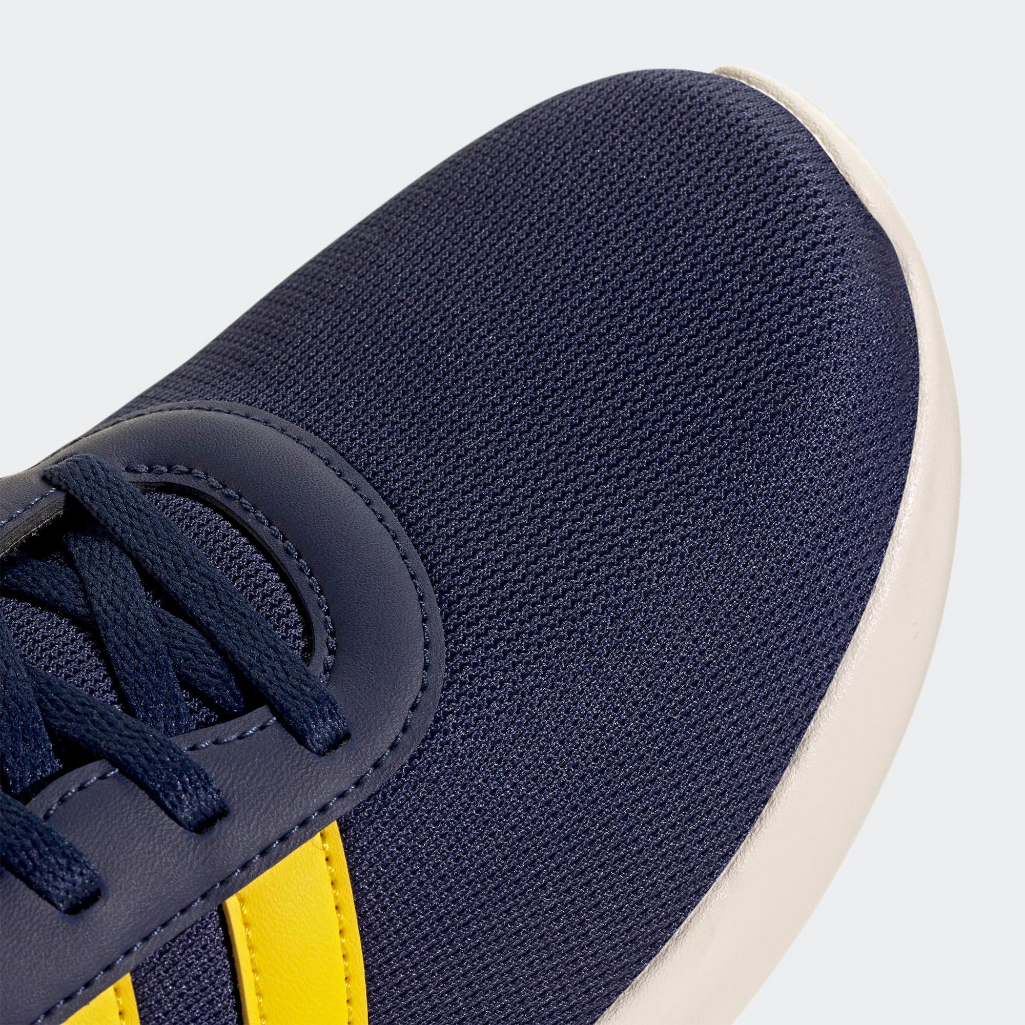 Dk Blue/Yel/Wht - adidas - Lite Racer 4.0 Mens Shoes - 7