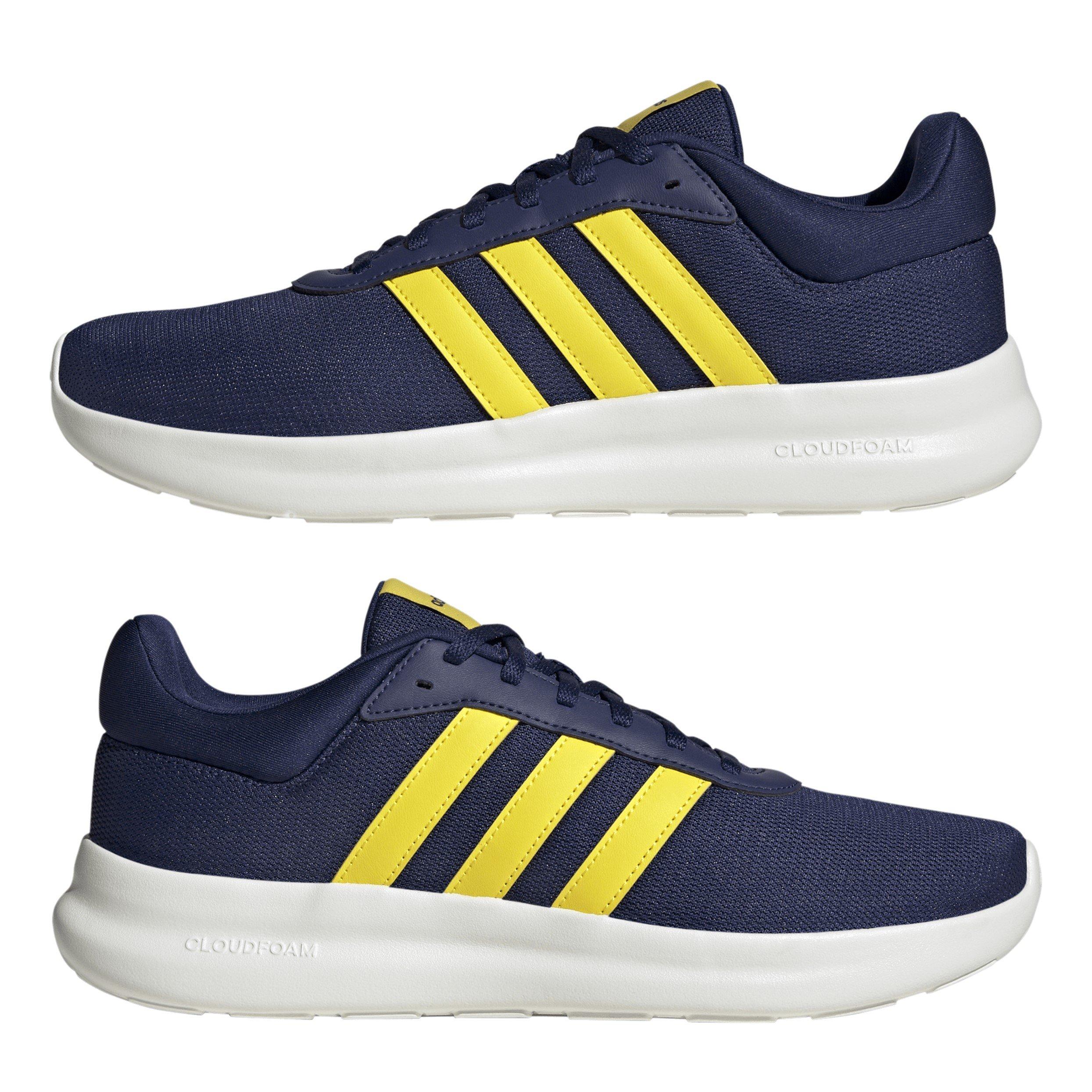 Dk Blue/Yel/Wht - adidas - Lite Racer 4.0 Mens Shoes - 9