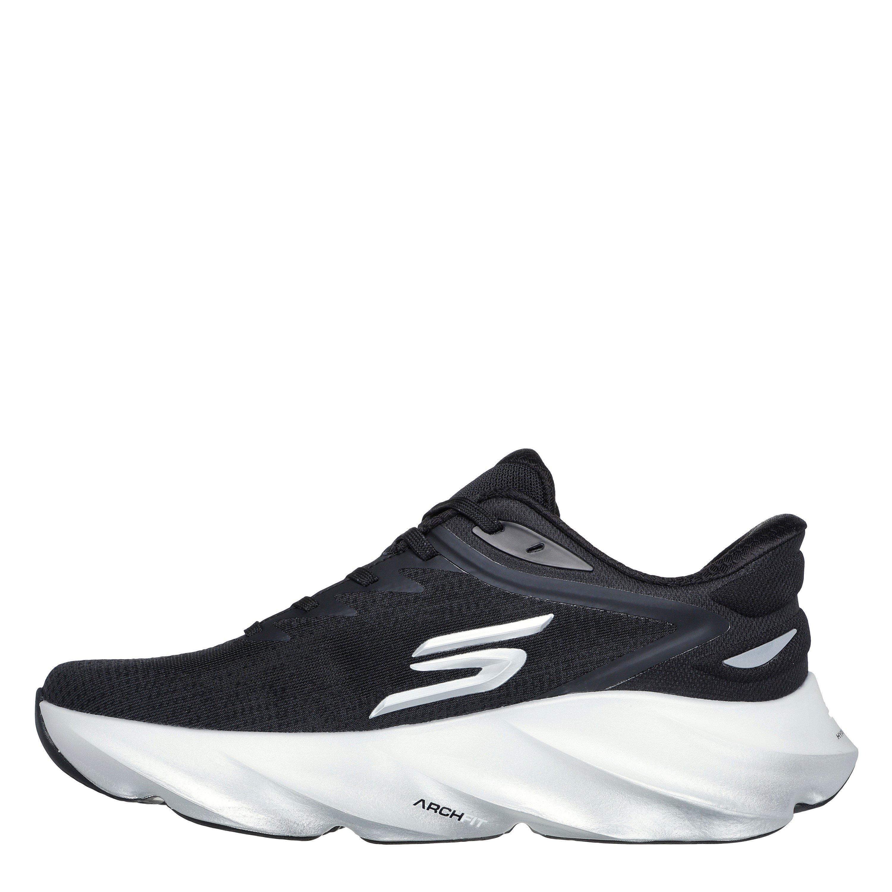 Black/White - Skechers - AERO Burst Running Shoes Mens - 2