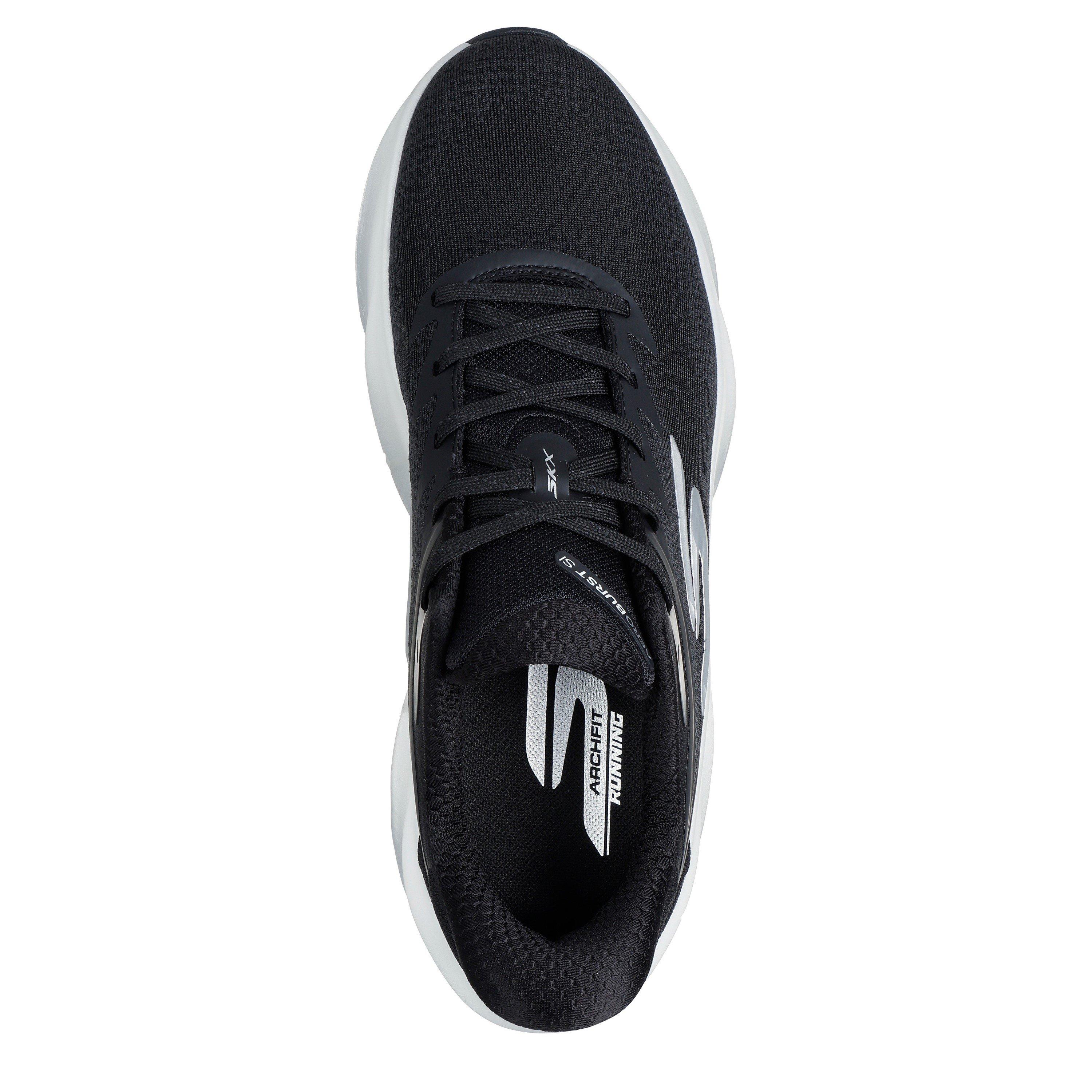 Black/White - Skechers - AERO Burst Running Shoes Mens - 5