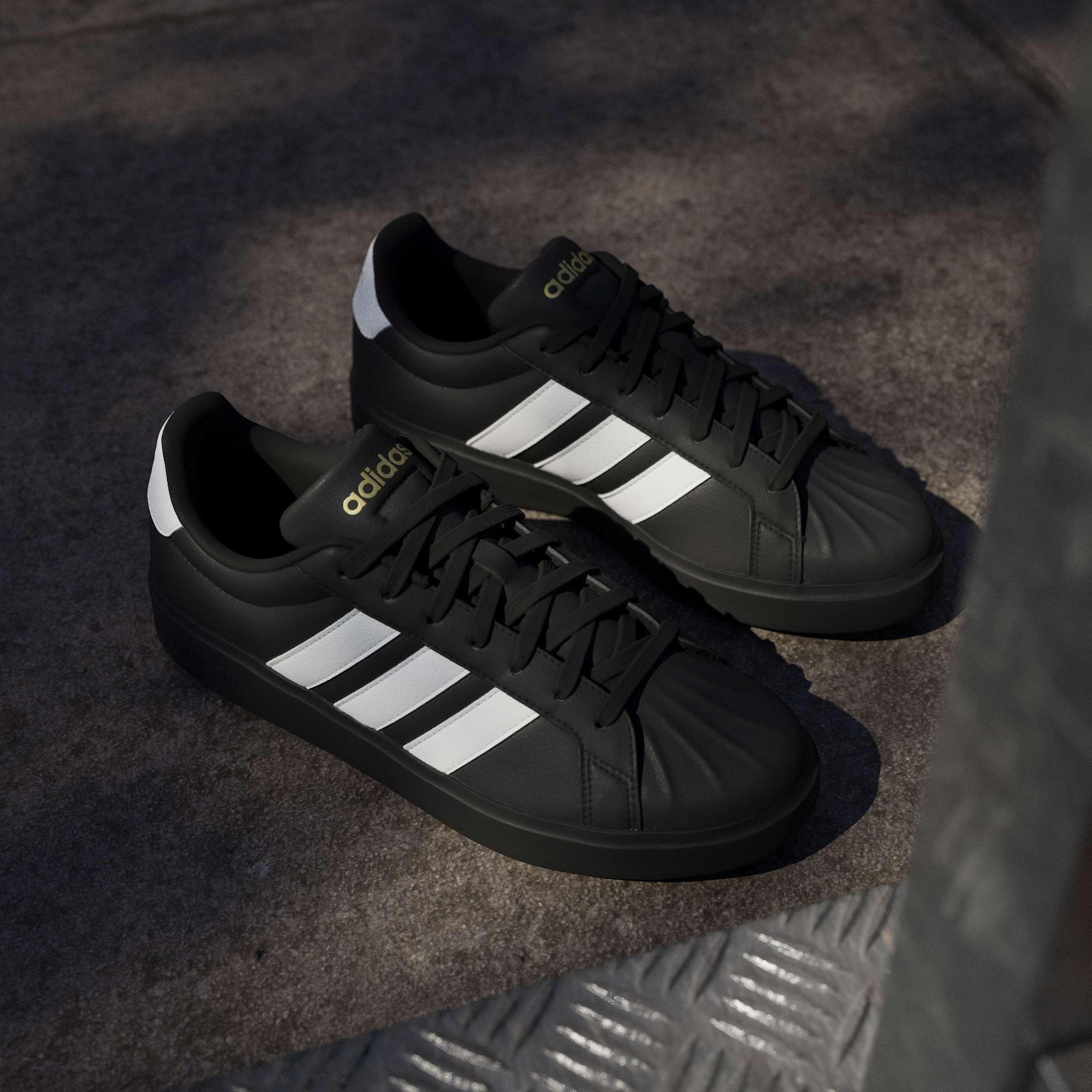 Blk/White/Gold - adidas - Streettalk Mens Shoes - 12