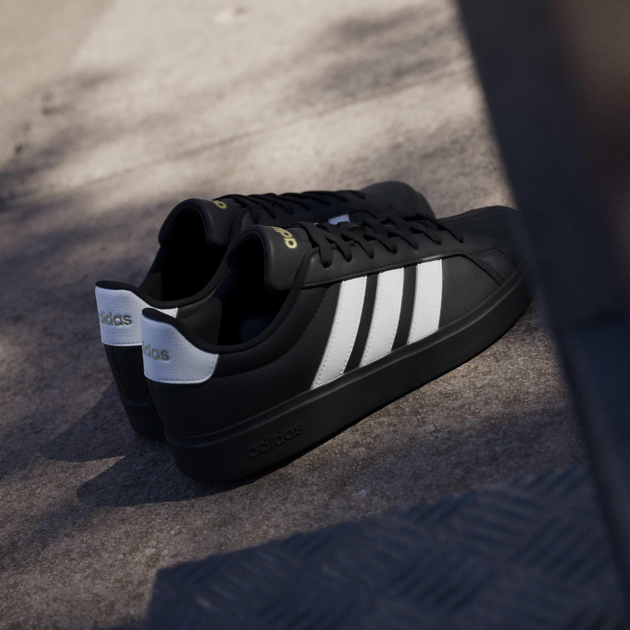 Blk/White/Gold - adidas - Streettalk Mens Shoes - 13