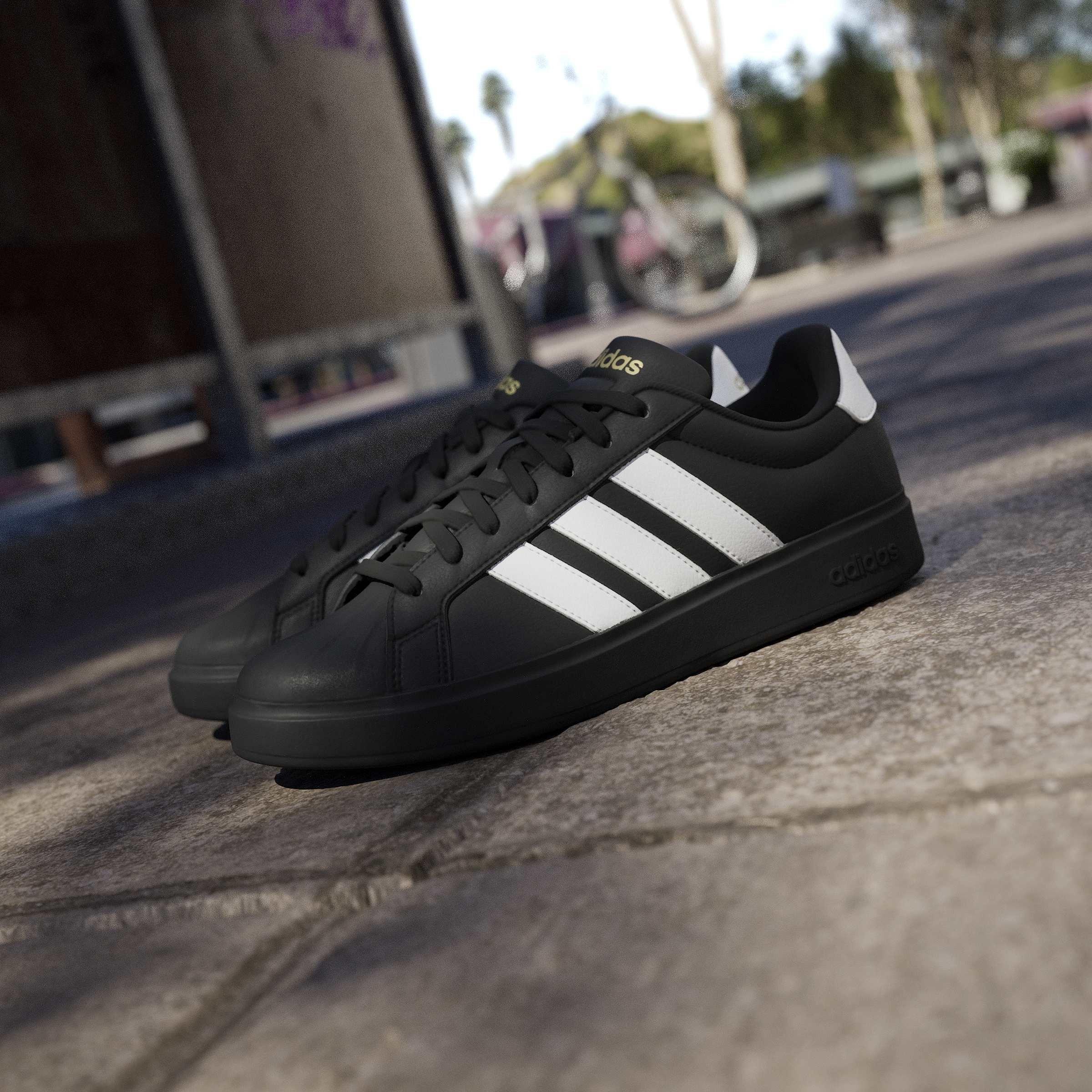Blk/White/Gold - adidas - Streettalk Mens Shoes - 15