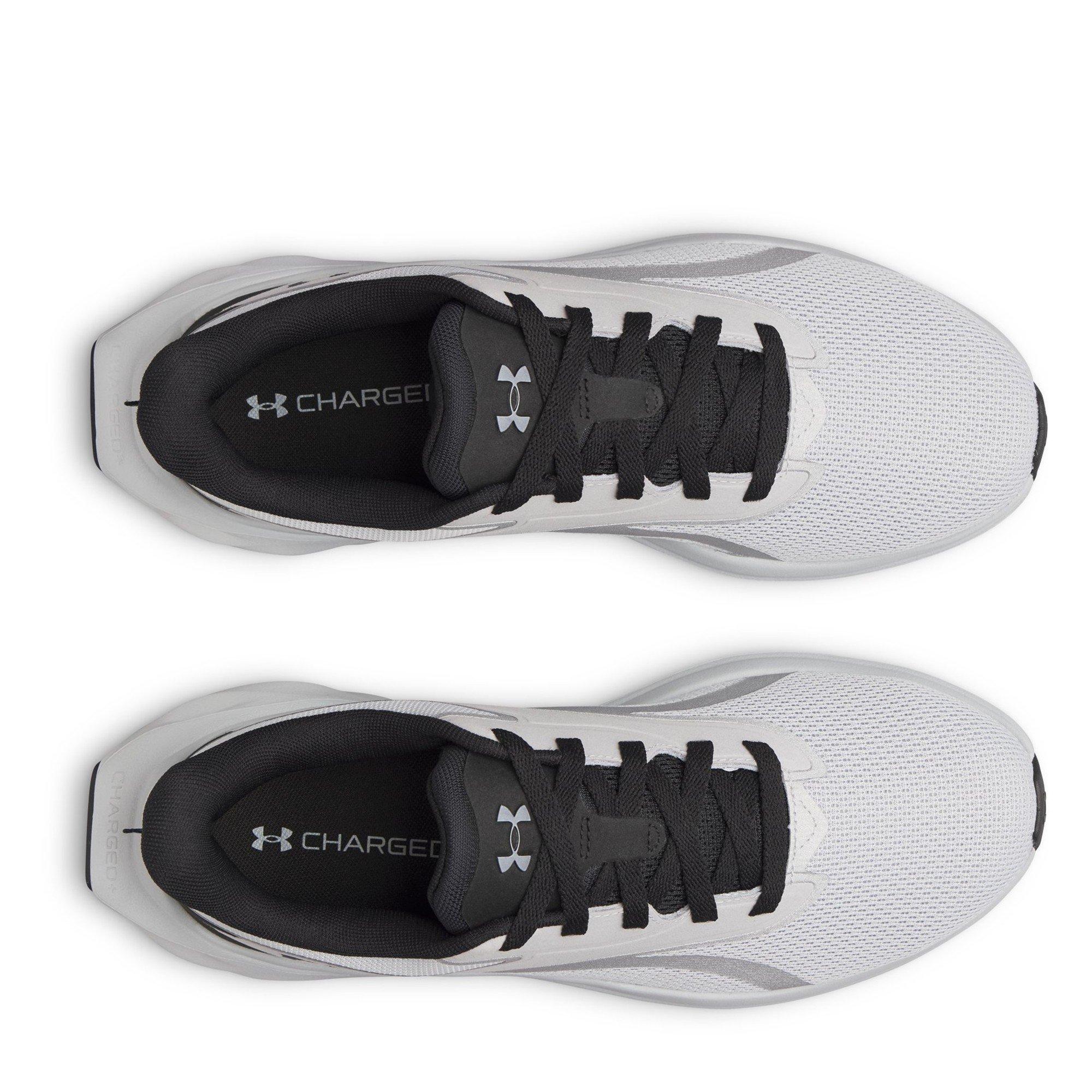 Gray/Blk/Metal - Under Armour - Ascend Mens Running Shoes - 4