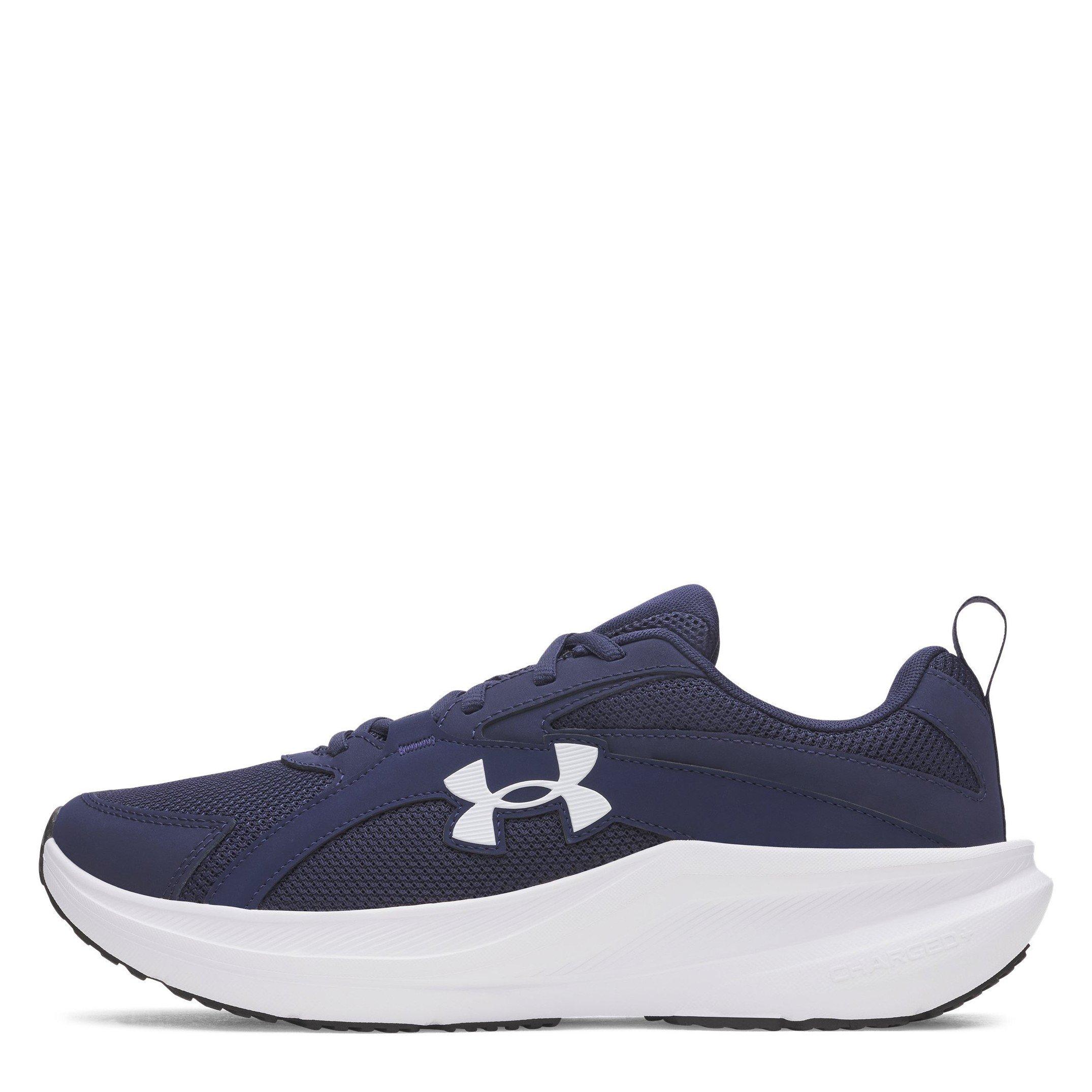 Midnight/Nv/Wht - Under Armour - Charged+ Assert 11 Mens Running Shoe - 6