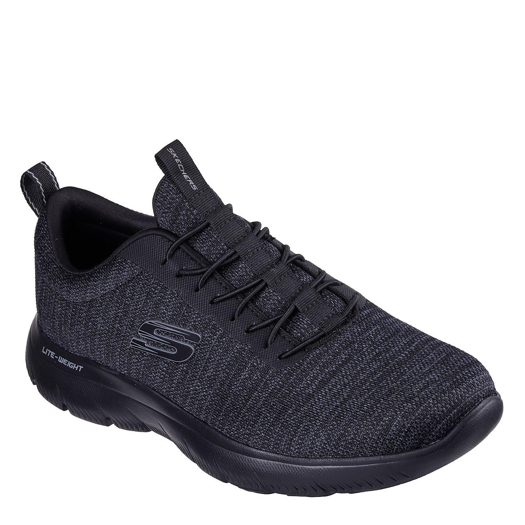 Black - Skechers - SUMMITS Shoes Mens - 1