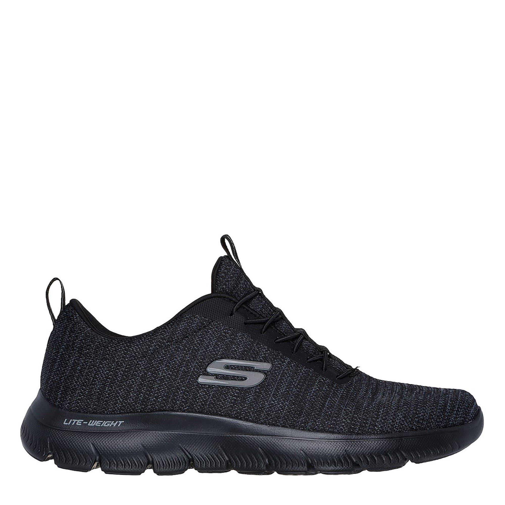 Black - Skechers - SUMMITS Shoes Mens - 3