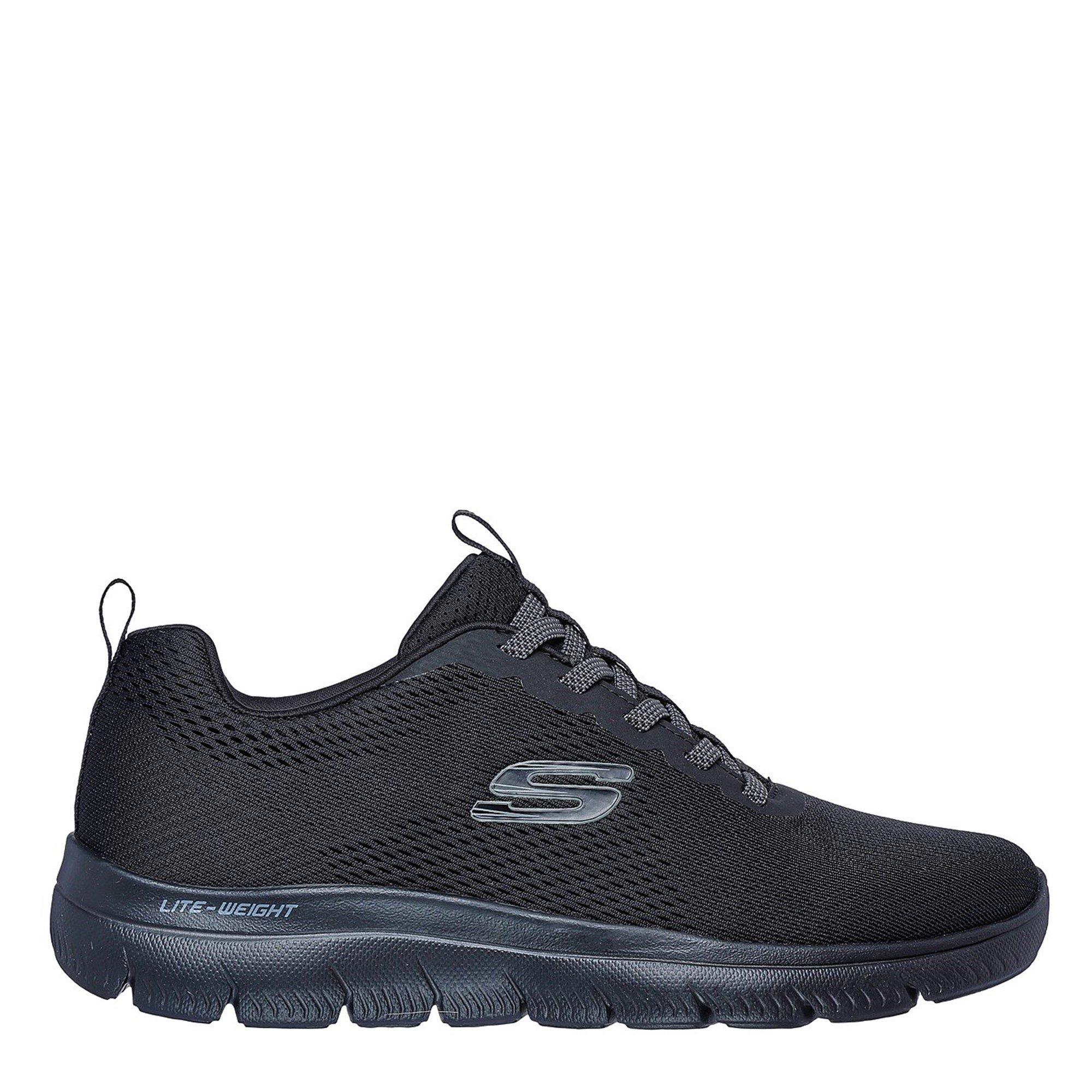 Black - Skechers - SUMMITS Shoes Mens - 3
