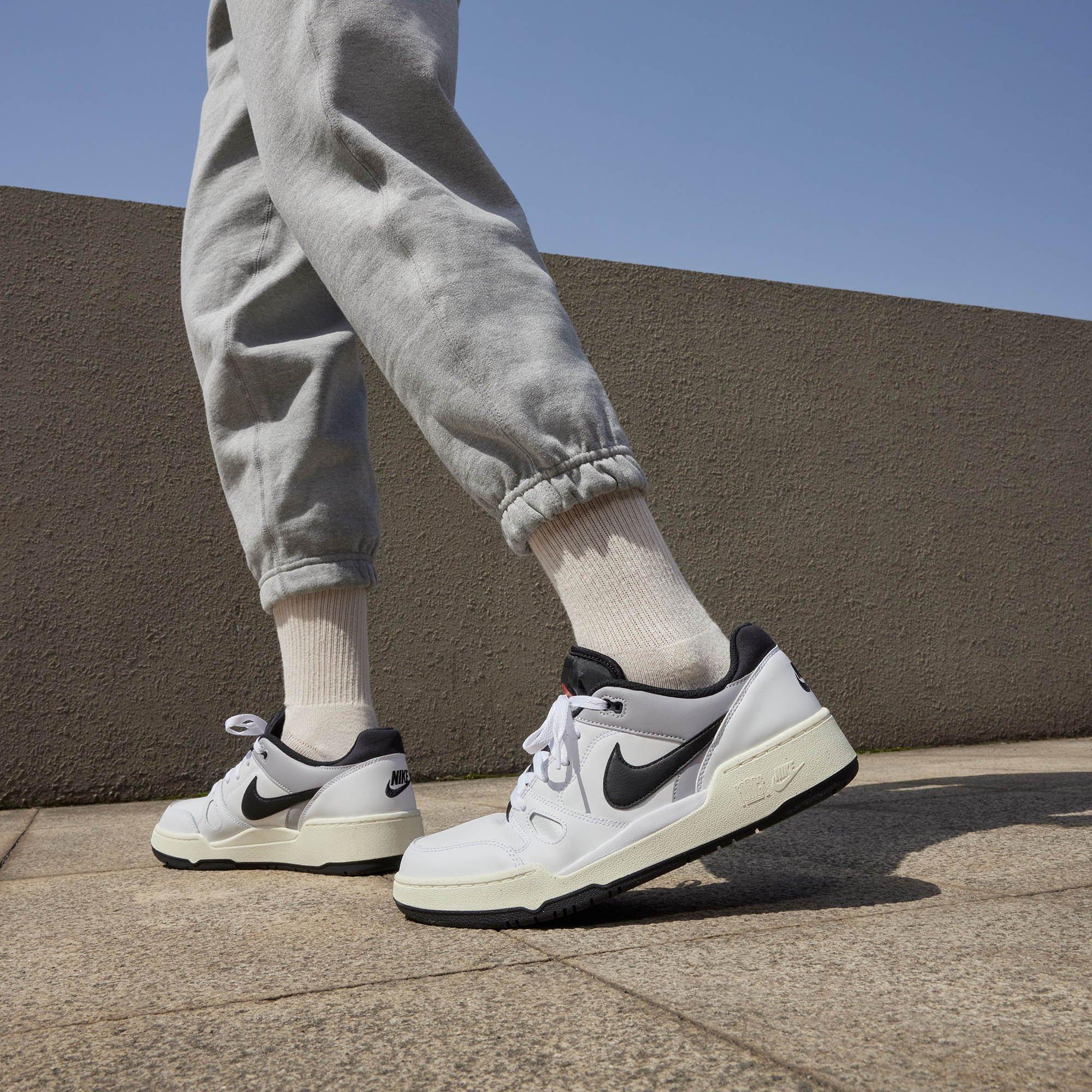 White/Black - Nike - Full Force Low Mens Shoes - 10