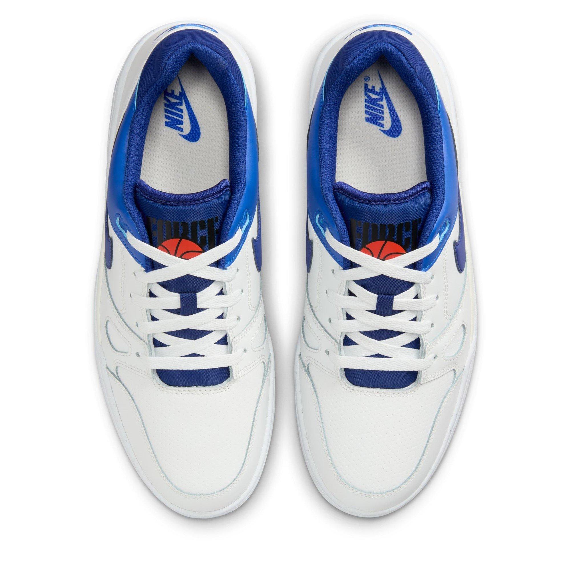 Wht/Royal-Blue - Nike - Full Force Low Mens Shoes - 5