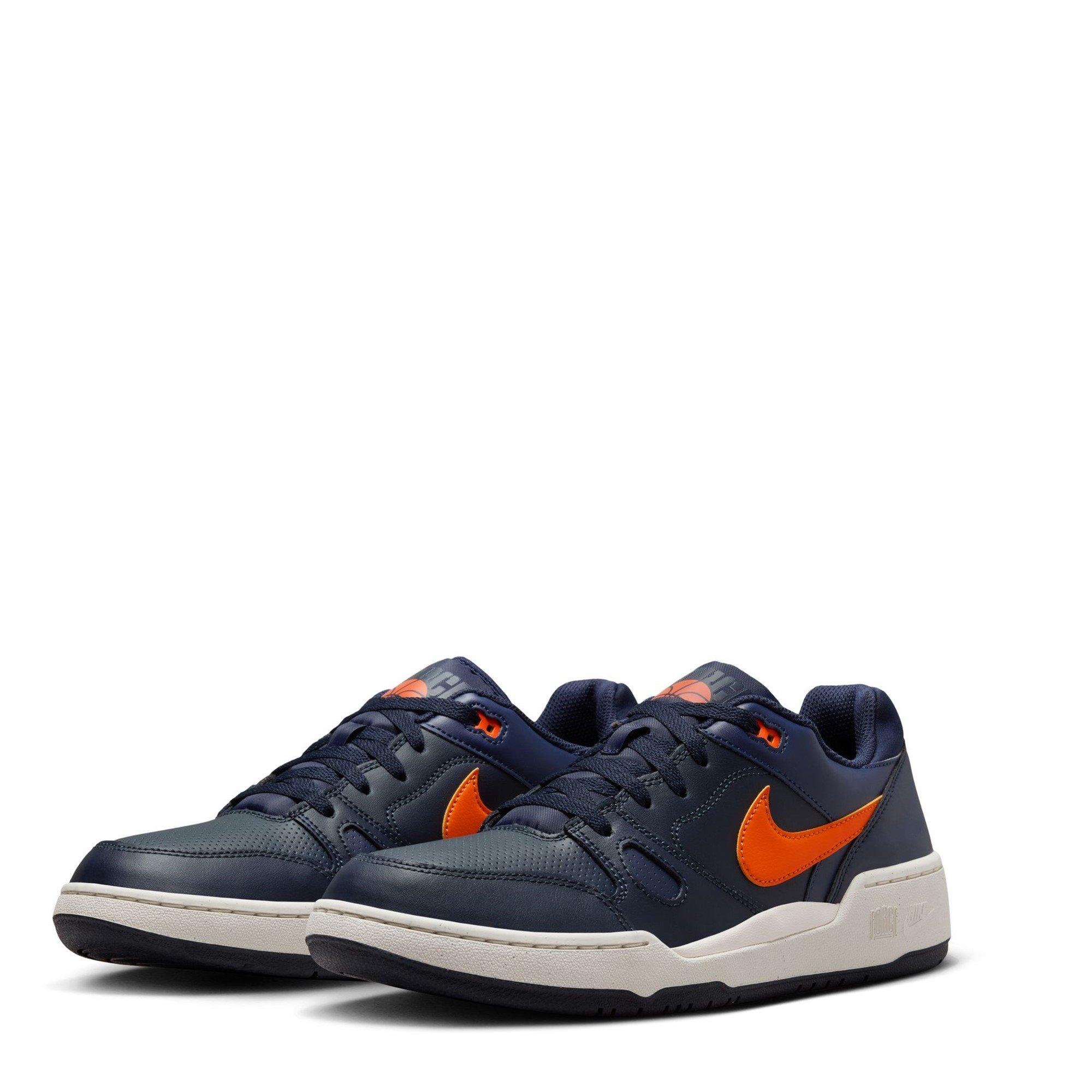 Obsidian/Orange - Nike - Full Force Low Mens Shoes - 3