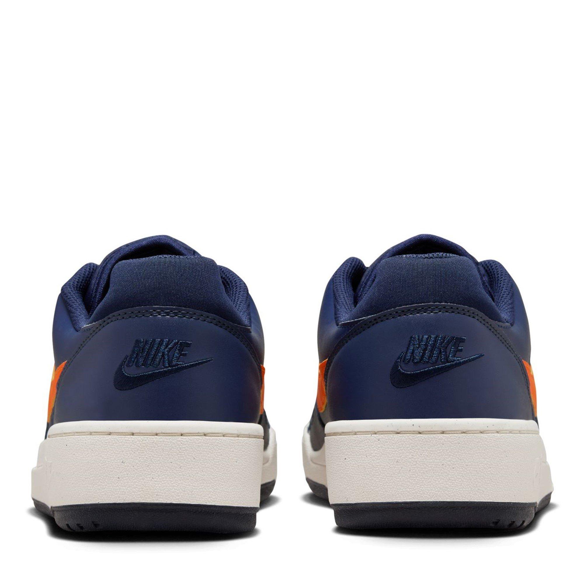 Obsidian/Orange - Nike - Full Force Low Mens Shoes - 4
