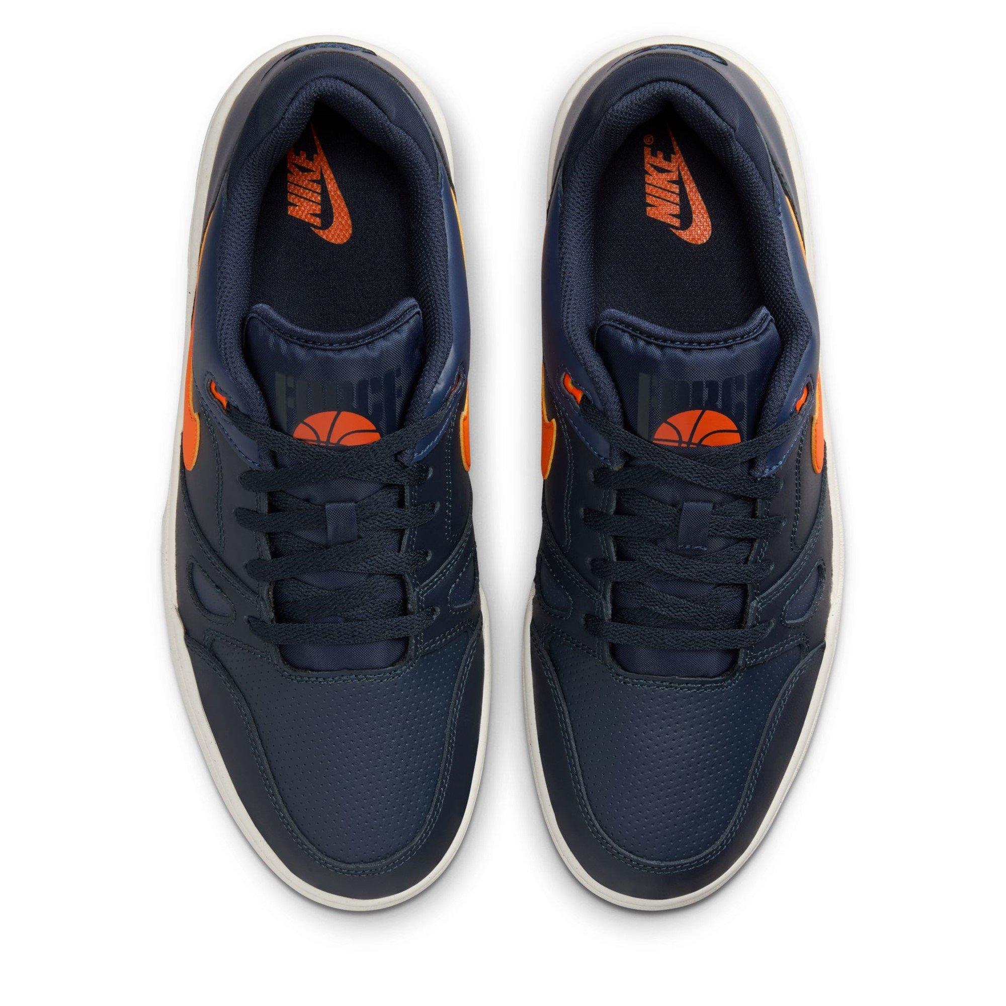 Obsidian/Orange - Nike - Full Force Low Mens Shoes - 5