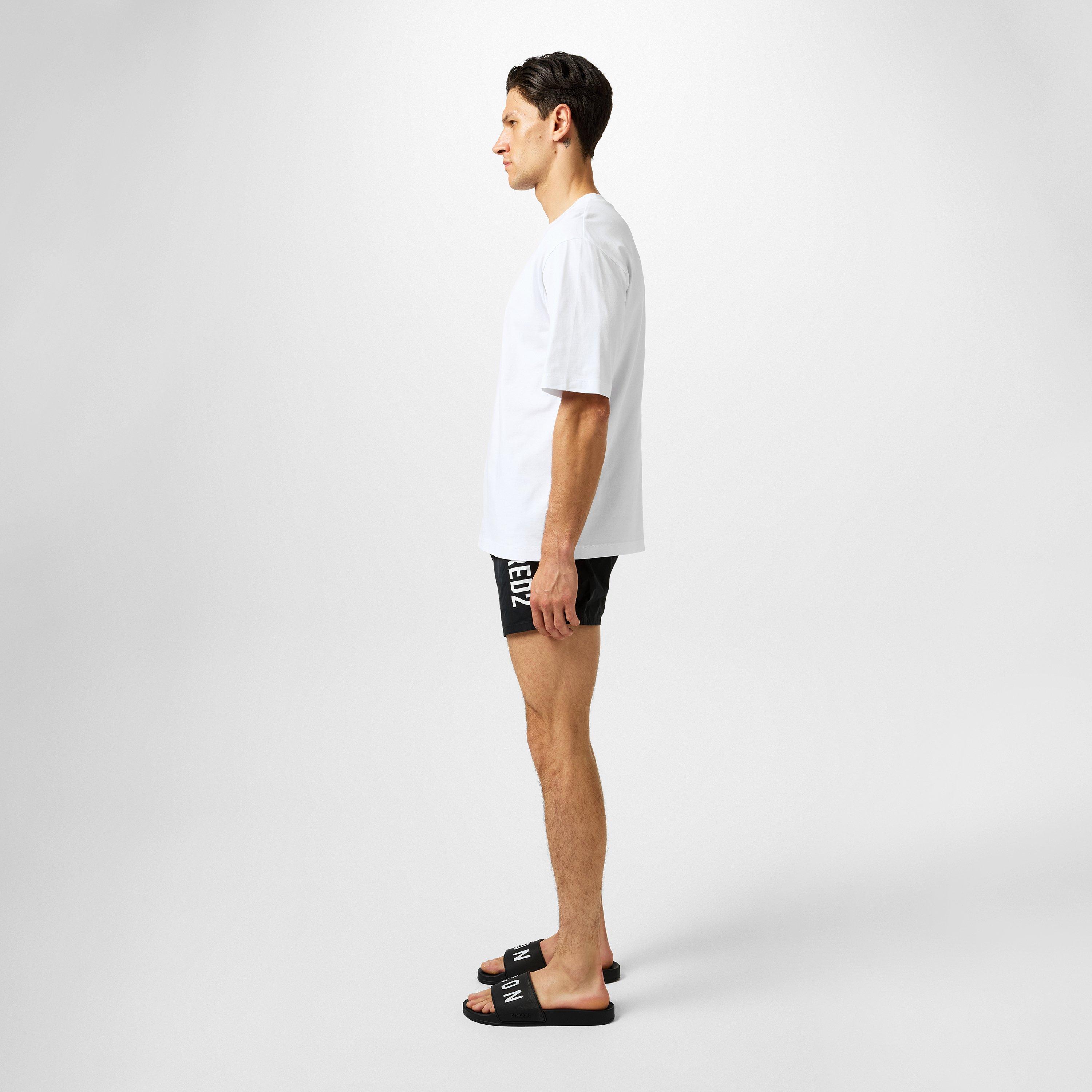 Black - DSquared2 - Men's Icon Logo Slip On Pool Sliders - 6