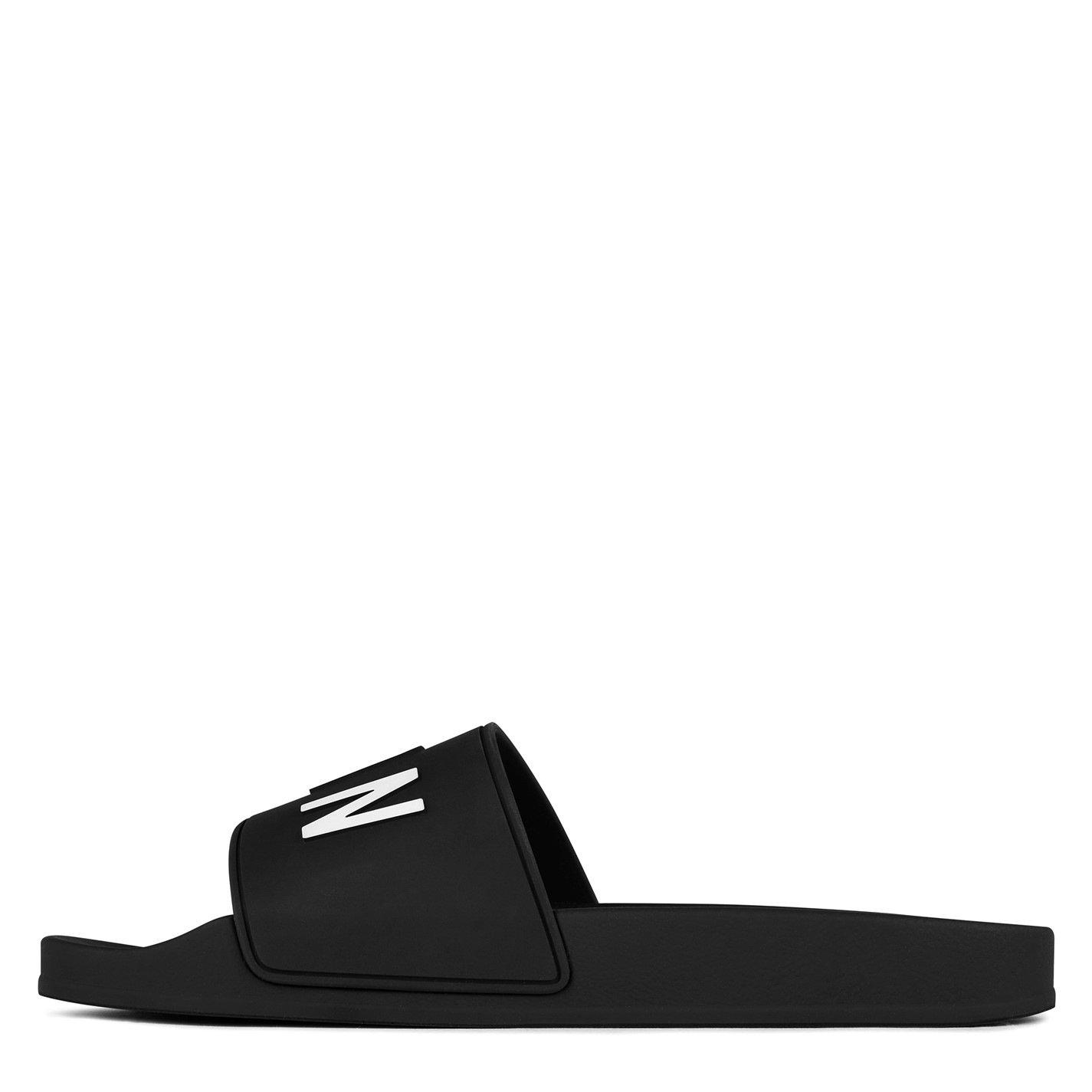 Black - DSquared2 - Men's Icon Logo Slip On Pool Sliders - 3
