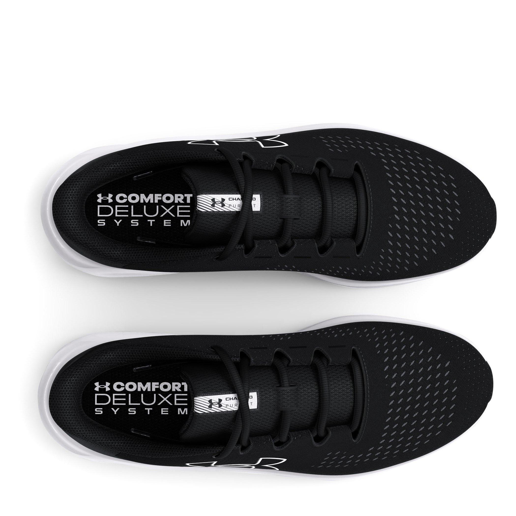 Nero/Bianco - Under Armour - Charged Pursuit 3 Big Logo Running Shoes Mens - 4