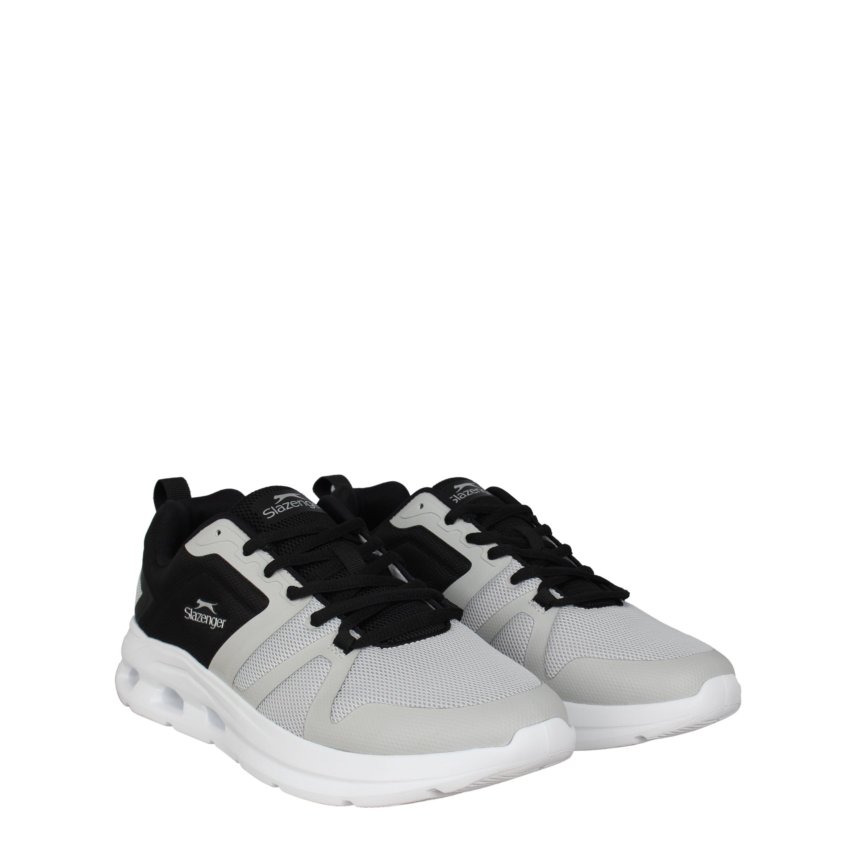 Grey/Black/Wht - Slazenger - Spinner Trainers Mens - 3