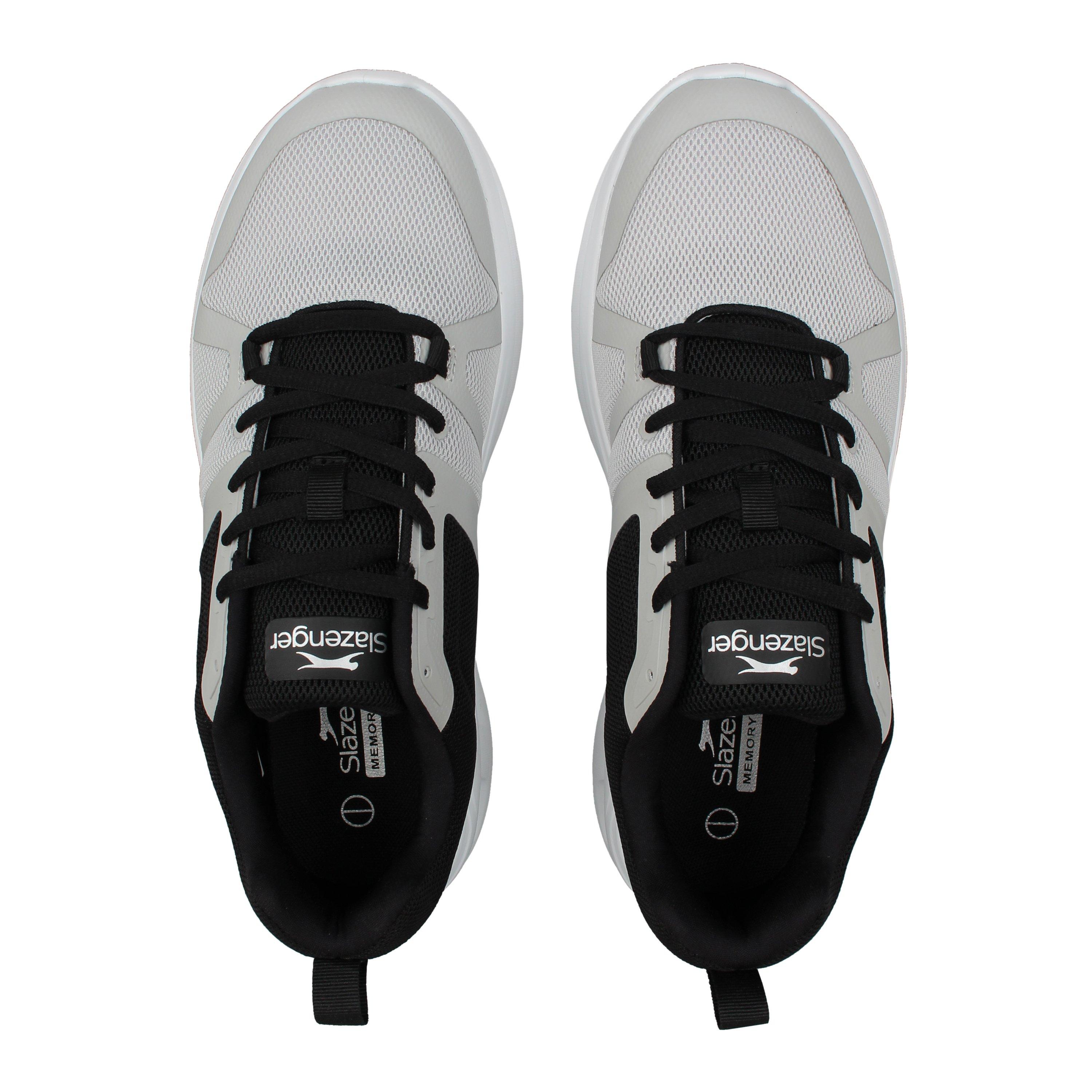Grey/Black/Wht - Slazenger - Spinner Trainers Mens - 5