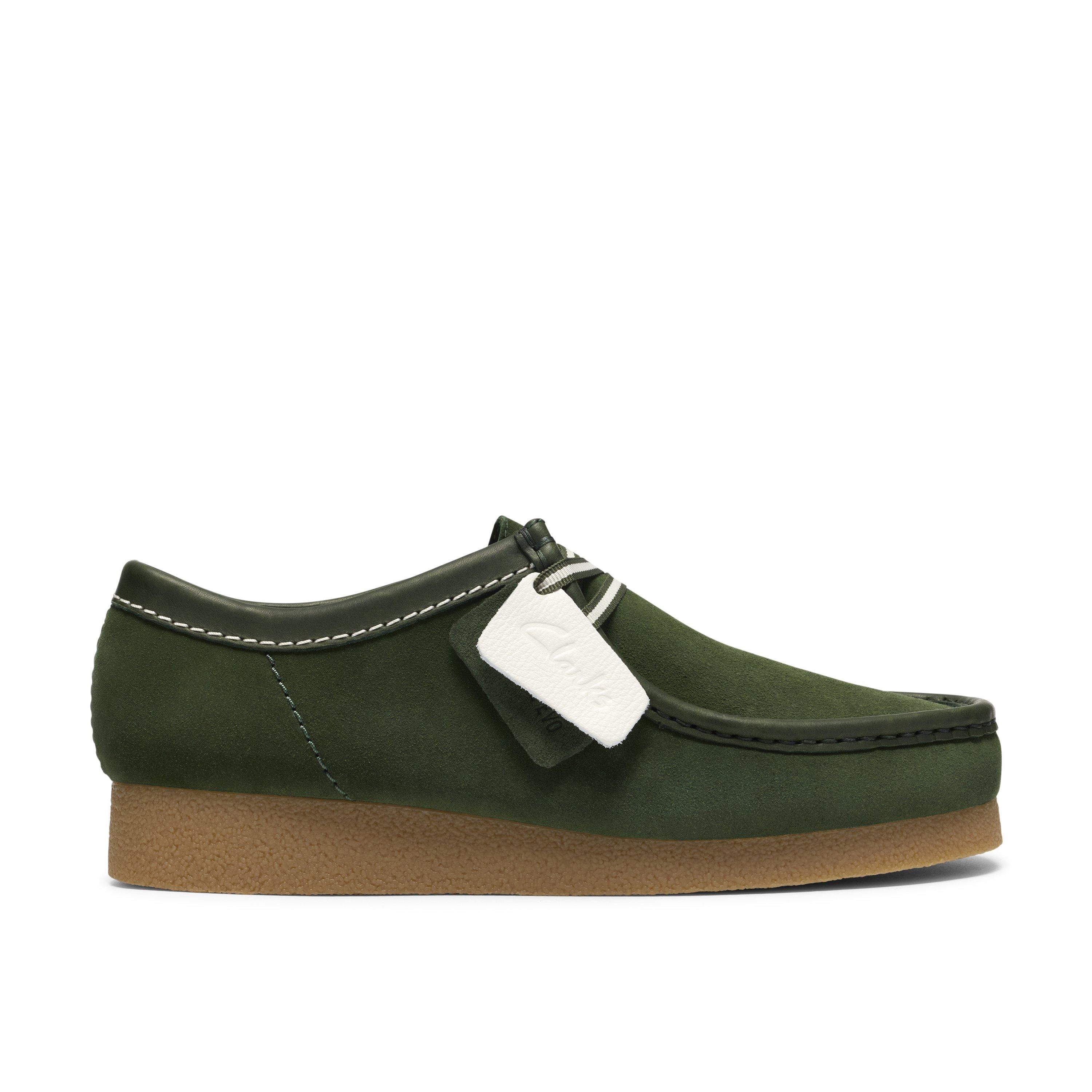 Clarks Men's Wallabee Moc Toe Formal Shoes - Green Sde - 8 (42)