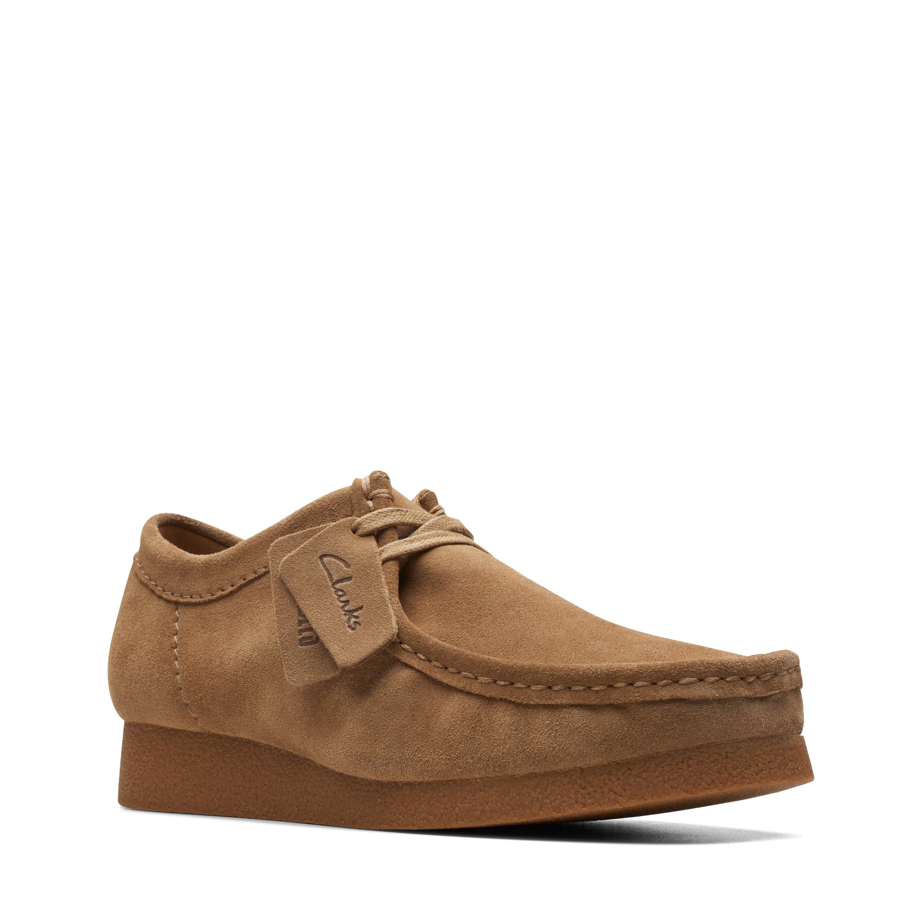 Dark Sand Suede - Clarks - Men's Wallabee Moc Toe Formal Shoes - 2