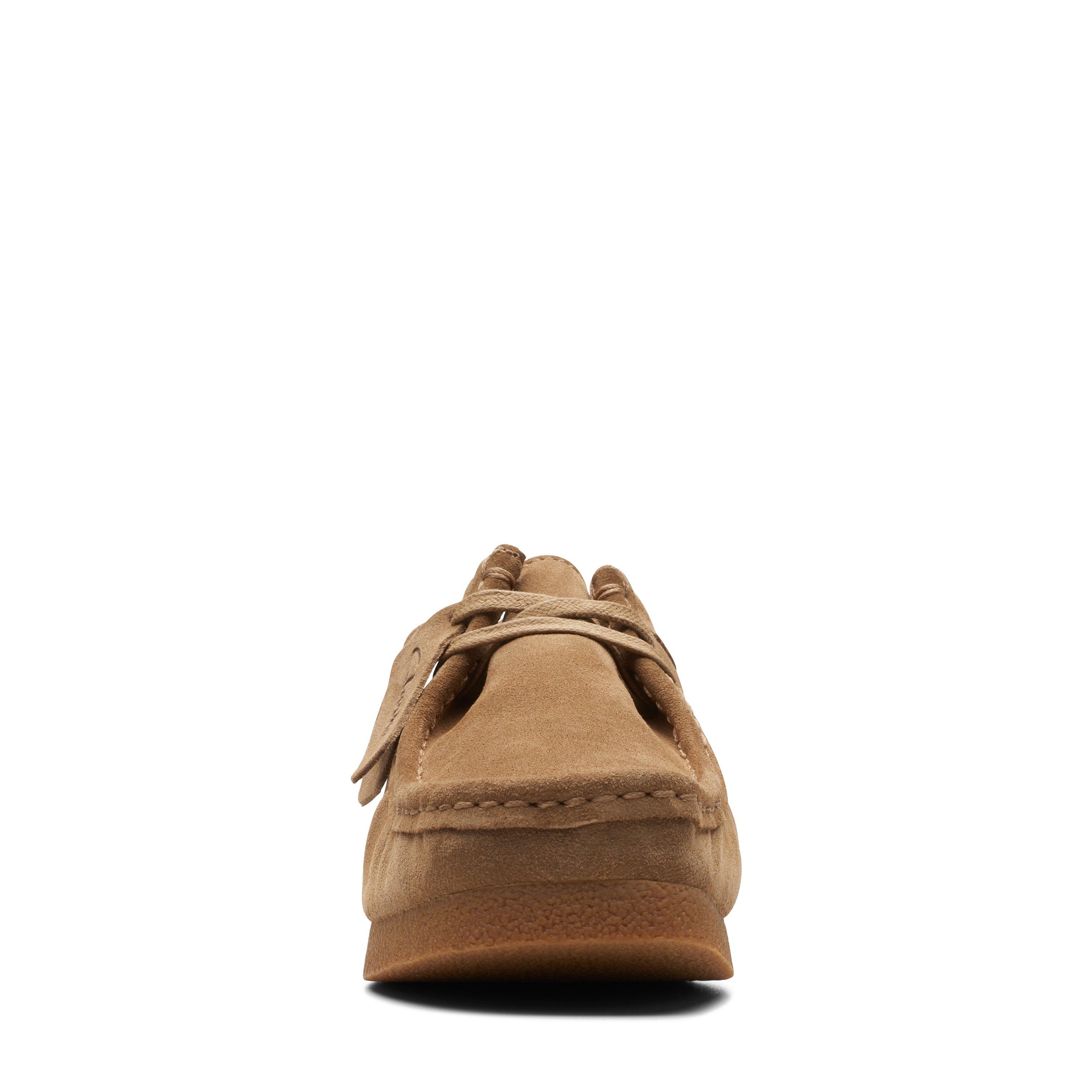 Dark Sand Suede - Clarks - Men's Wallabee Moc Toe Formal Shoes - 3
