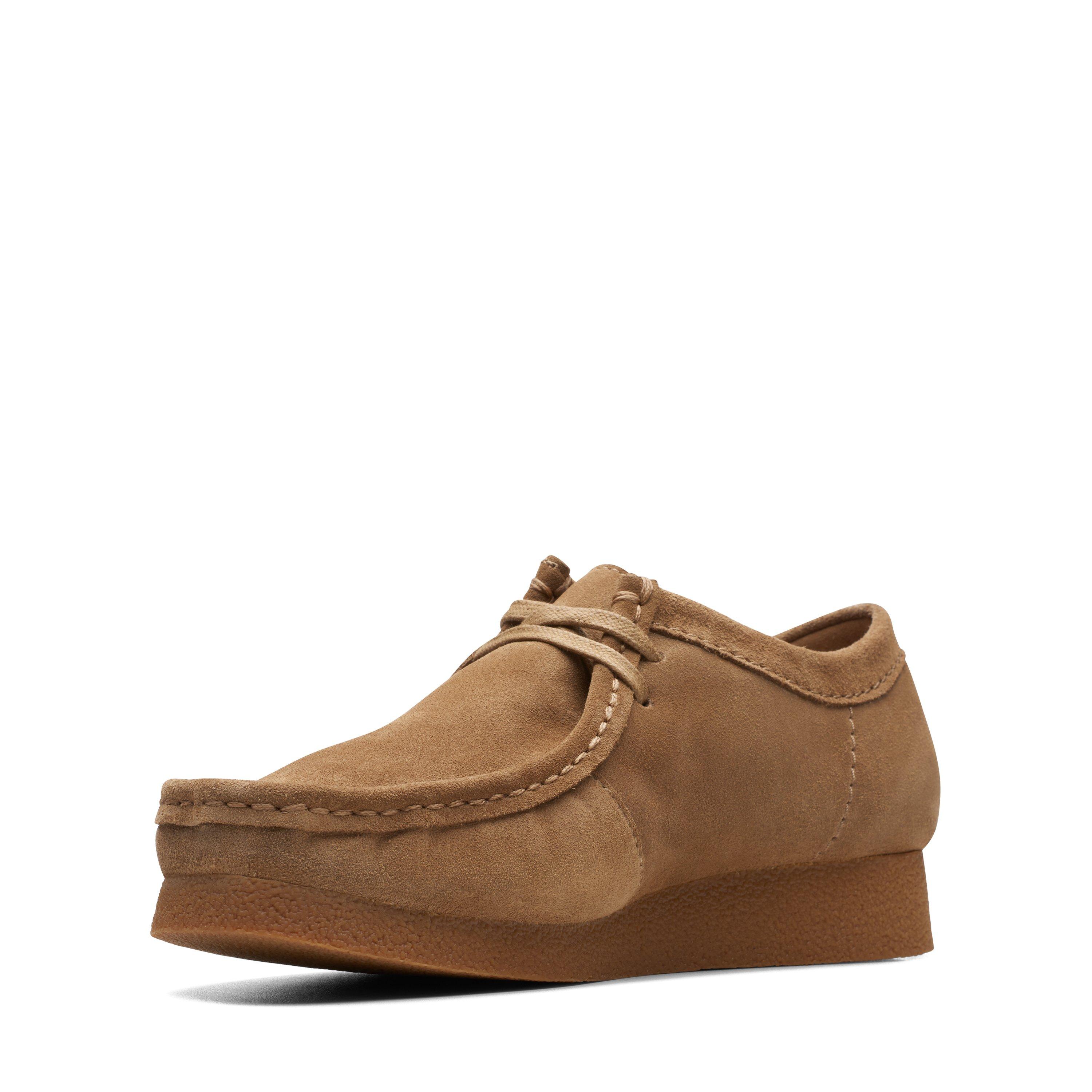 Dark Sand Suede - Clarks - Men's Wallabee Moc Toe Formal Shoes - 4