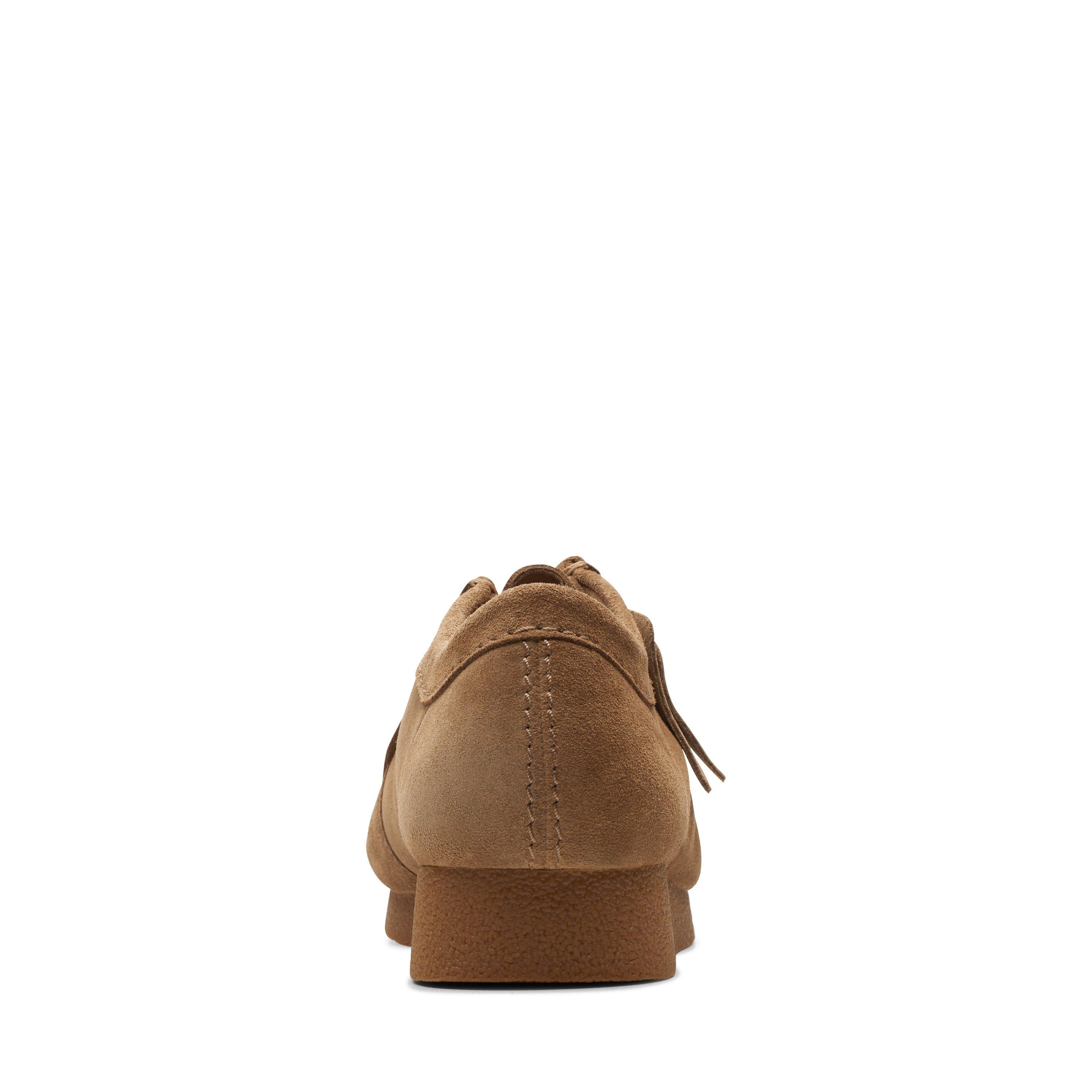 Dark Sand Suede - Clarks - Men's Wallabee Moc Toe Formal Shoes - 6
