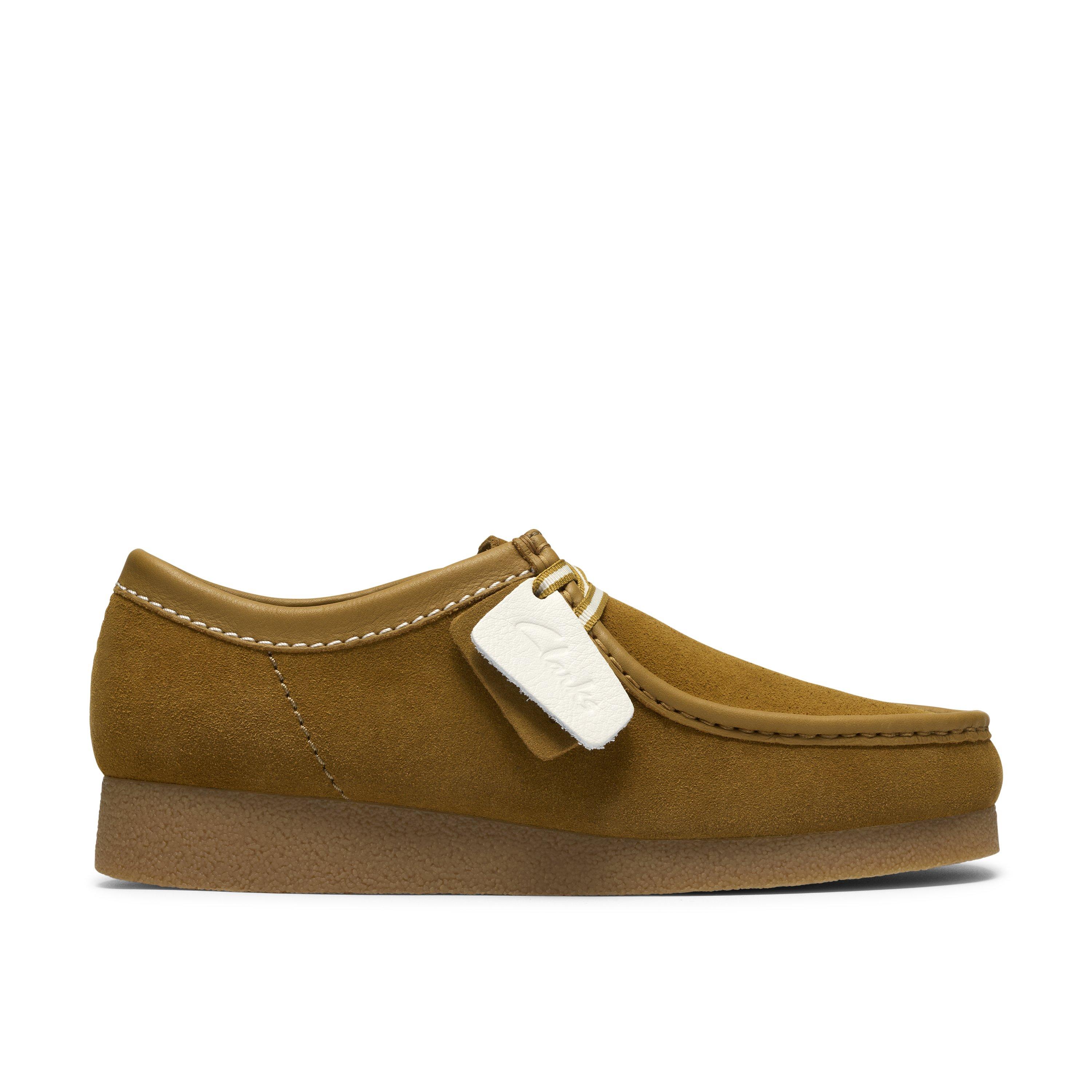 Clarks Men's Wallabee Moc Toe Formal Shoes - Ochre Suede - 11 (46)