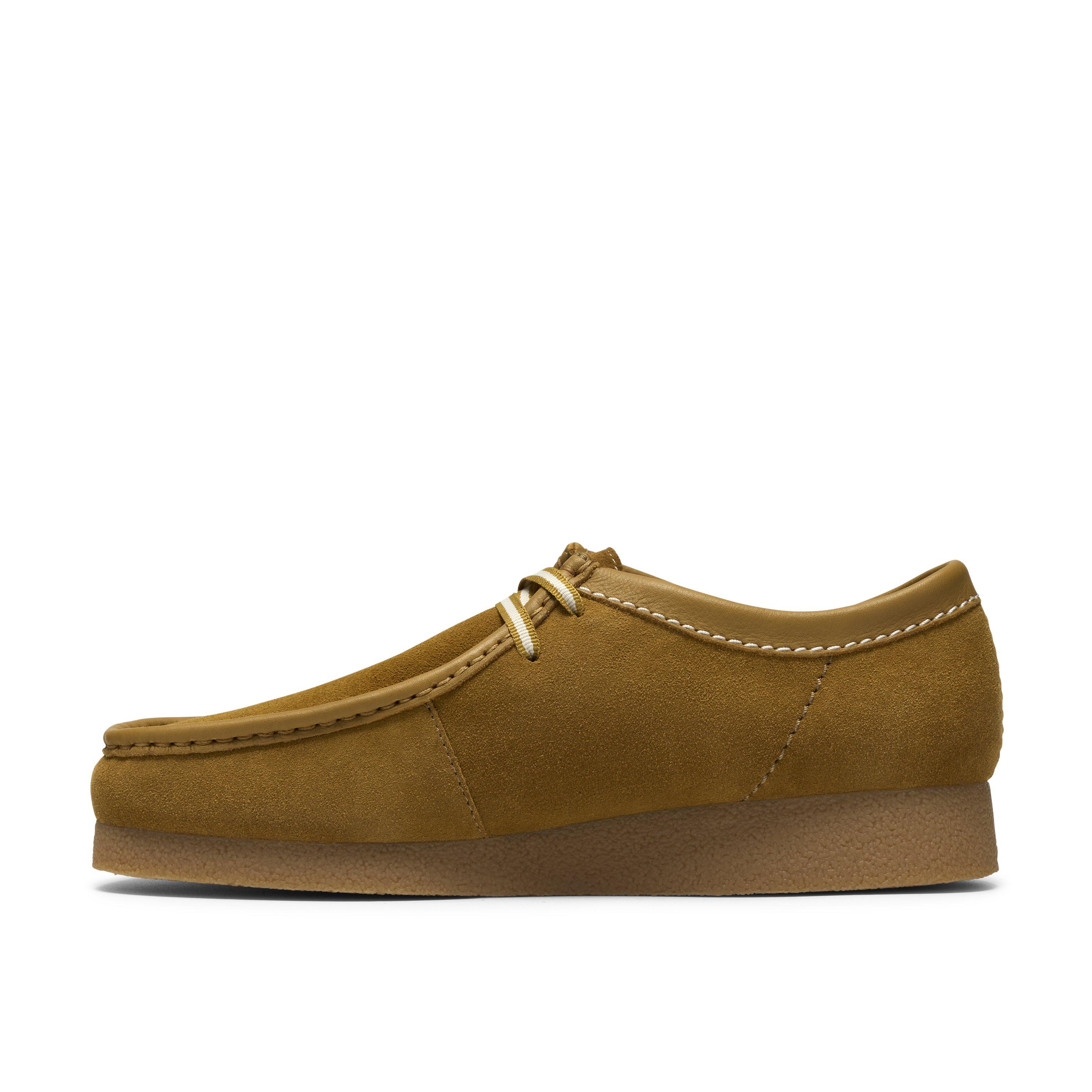 Ochre Suede - Clarks - Men's Wallabee Moc Toe Formal Shoes - 2