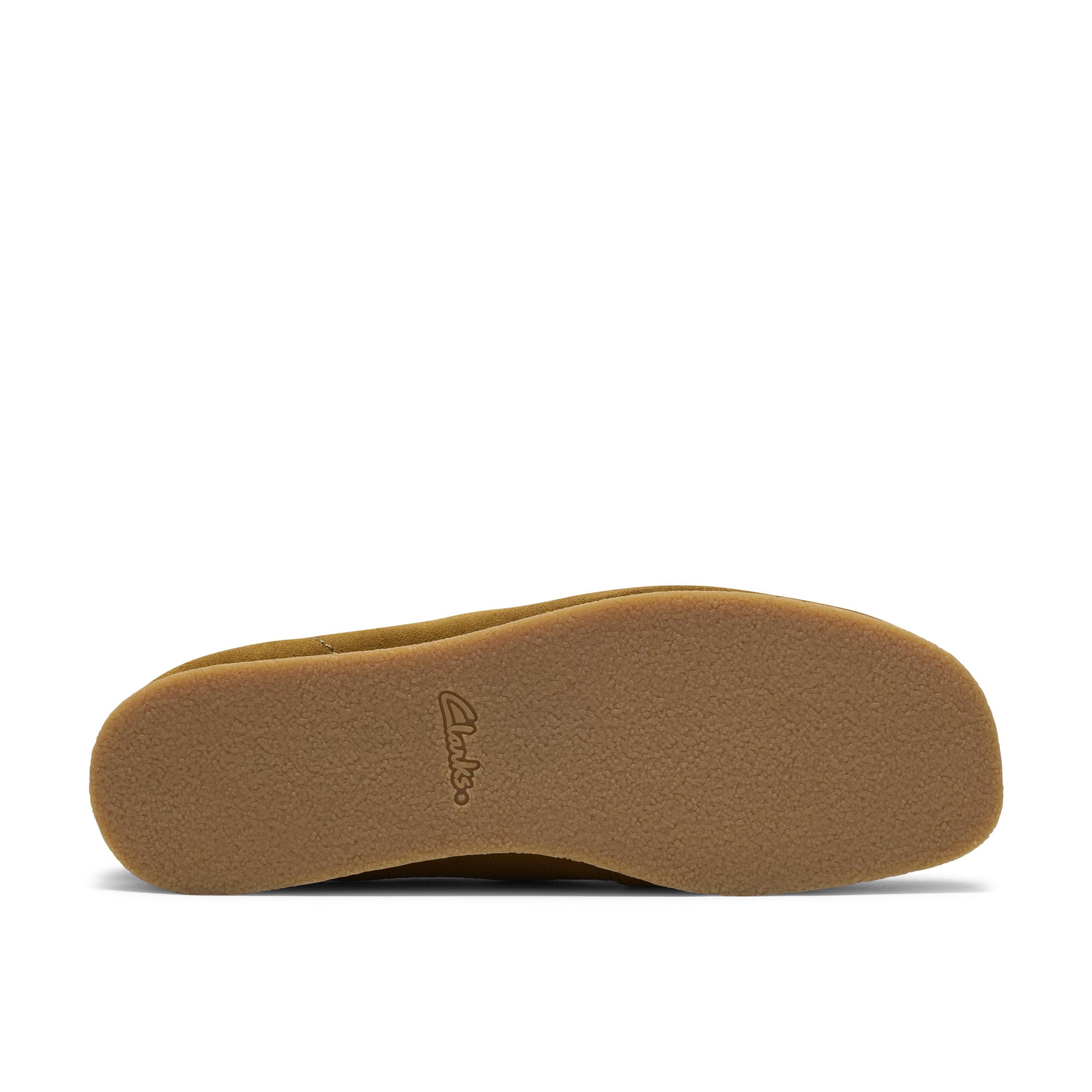 Ochre Suede - Clarks - Men's Wallabee Moc Toe Formal Shoes - 3