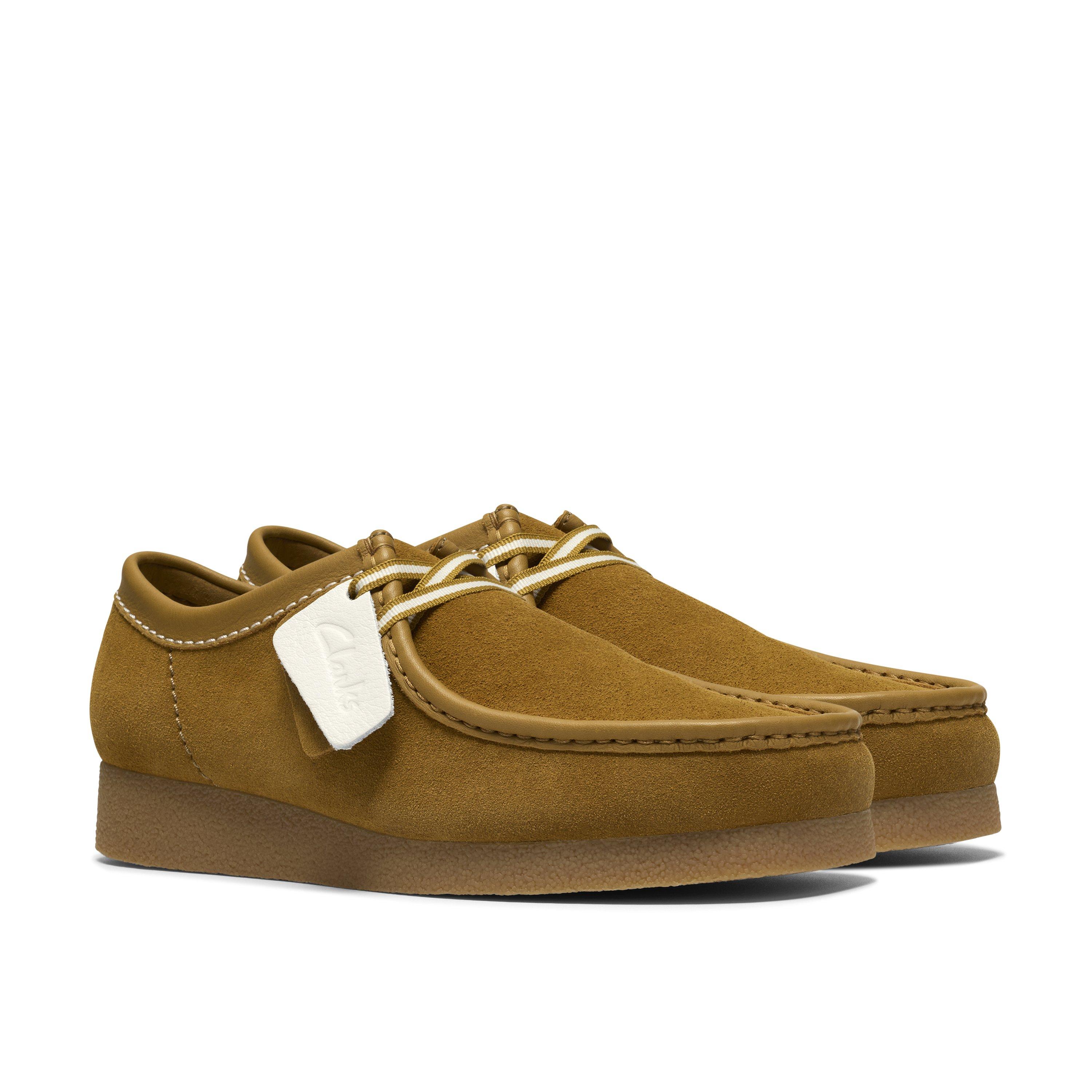Ochre Suede - Clarks - Men's Wallabee Moc Toe Formal Shoes - 4