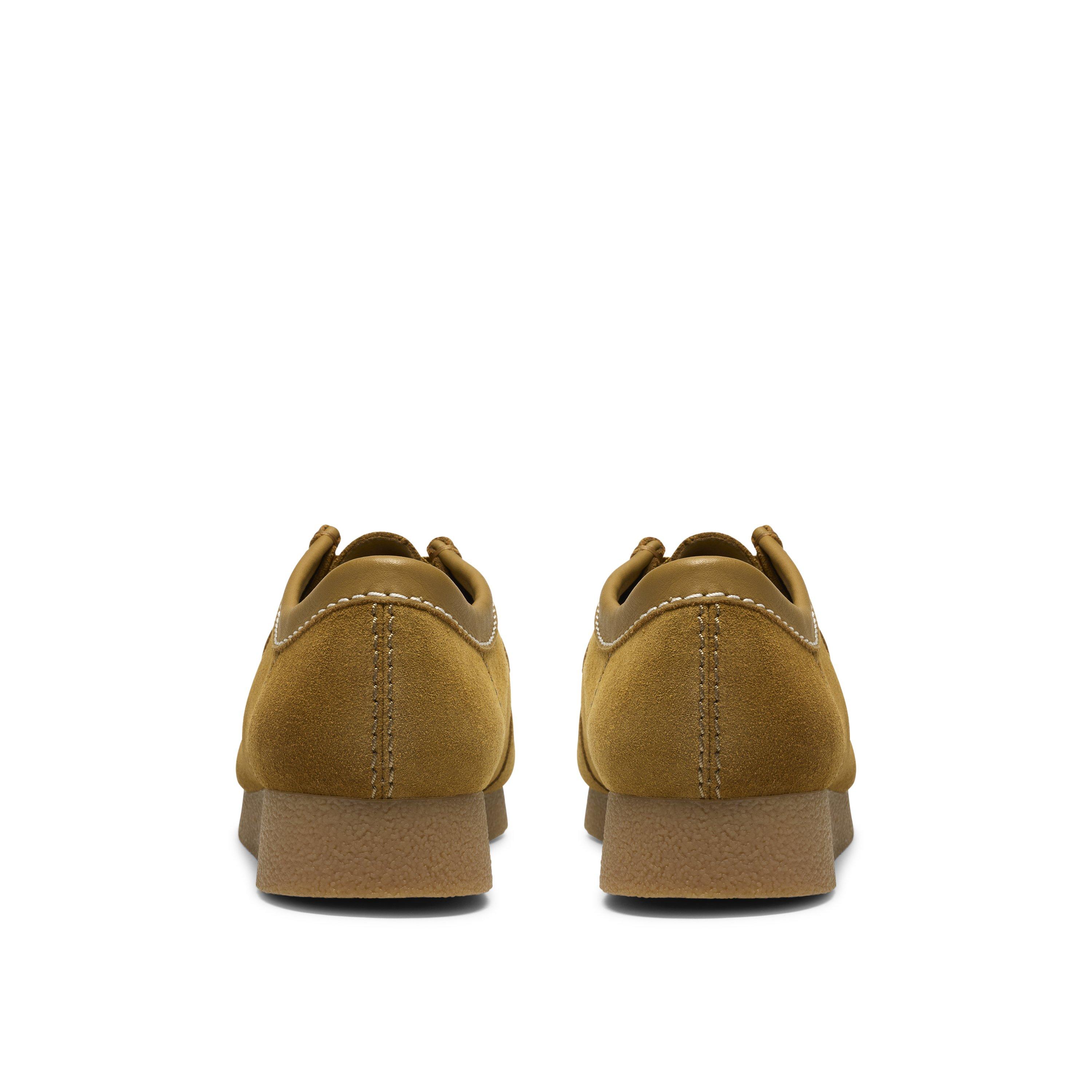 Ochre Suede - Clarks - Men's Wallabee Moc Toe Formal Shoes - 5