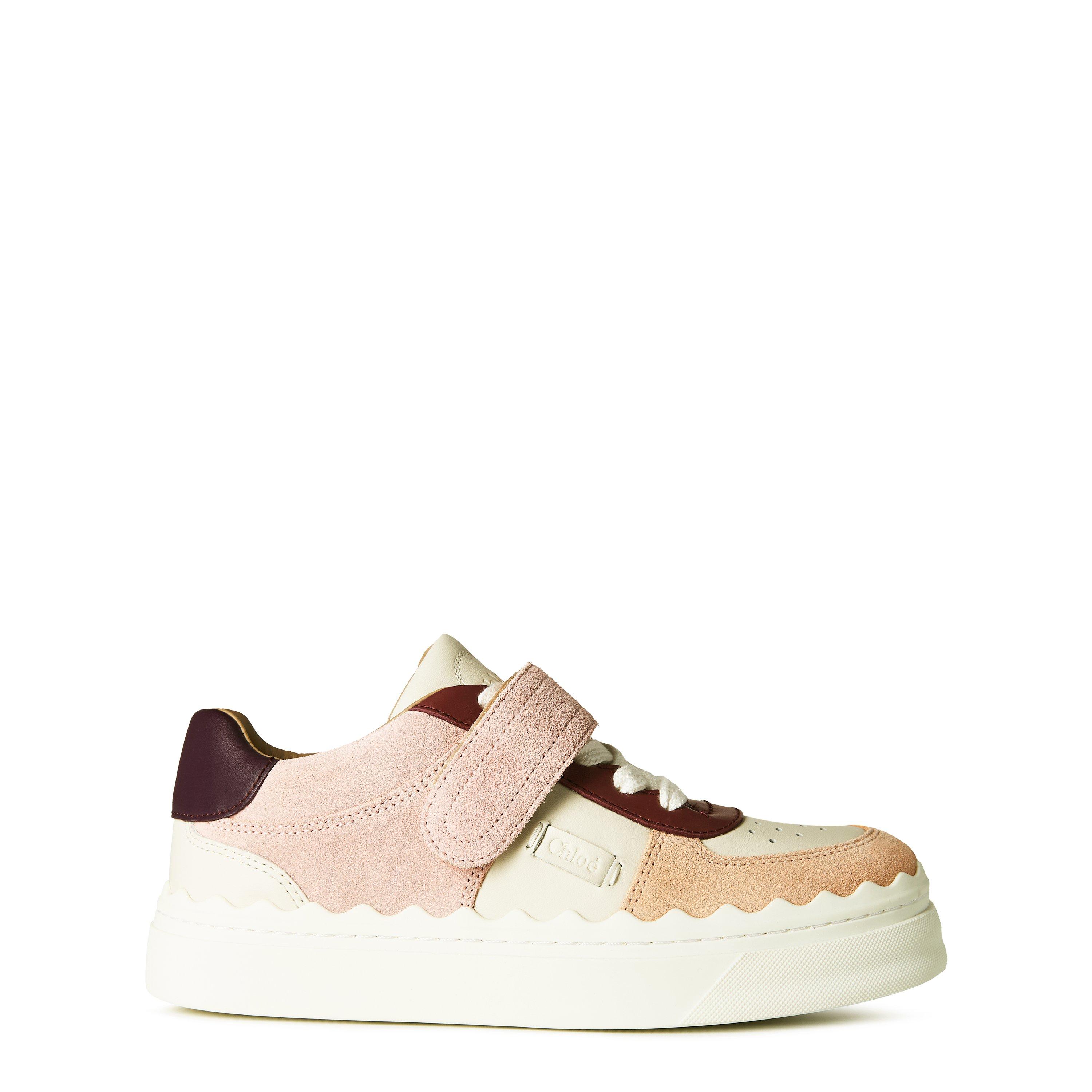 Purp/Beige - Chloe - Women's Lauren Court Trainers - 1